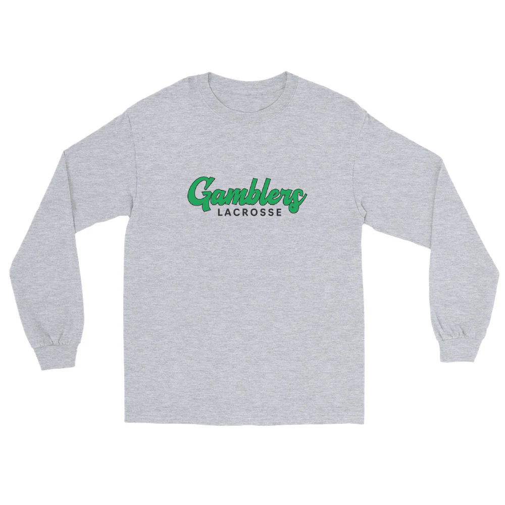 Gamblers Script Menās Long Sleeve Shirt - Image 4