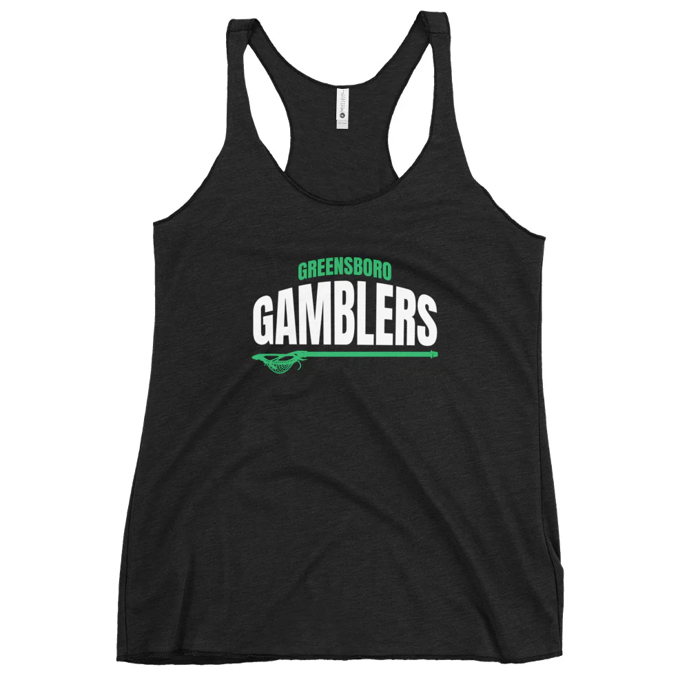 Gamblers Text Women's Racerback Tank