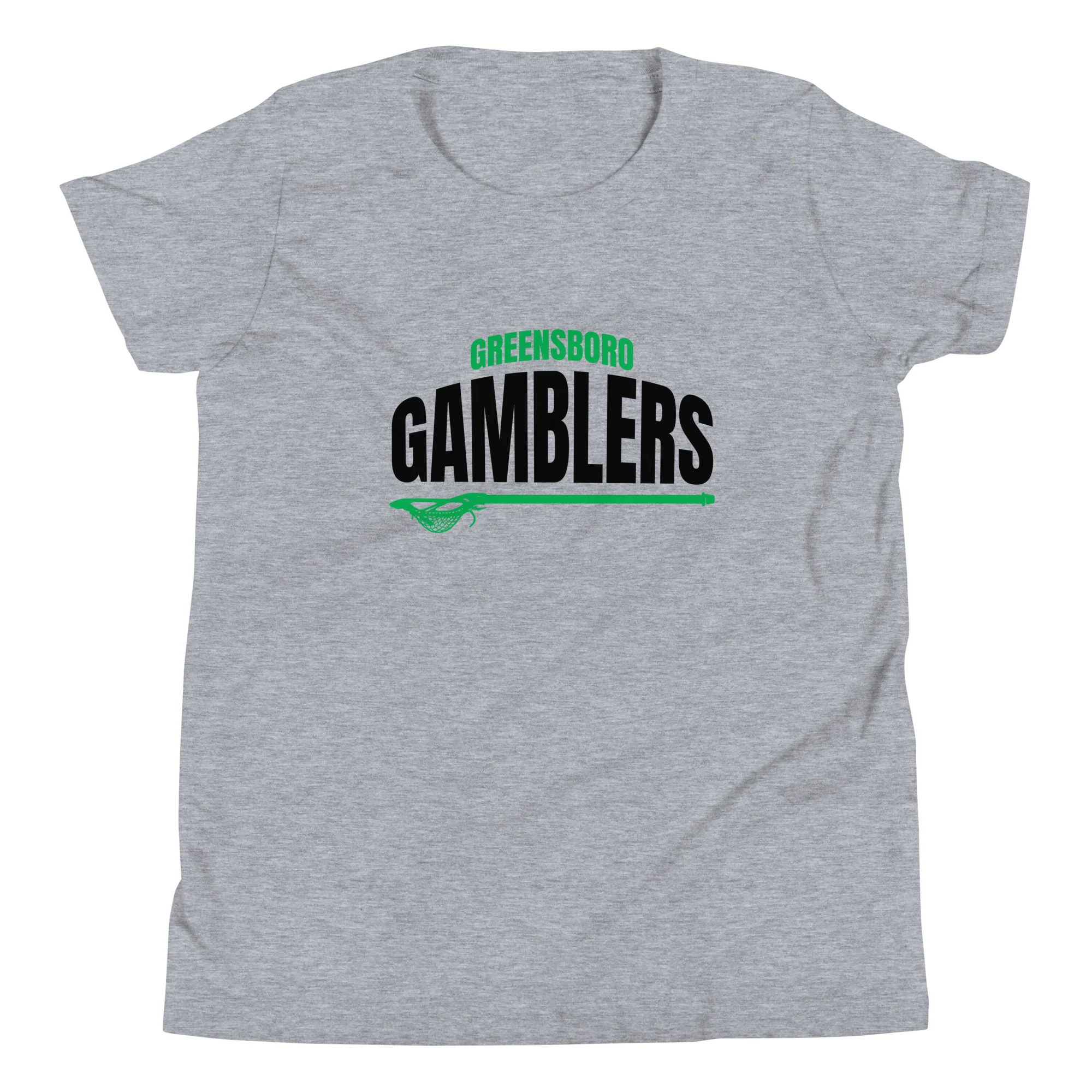 Gamblers Text Youth Short Sleeve T-Shirt - Image 3
