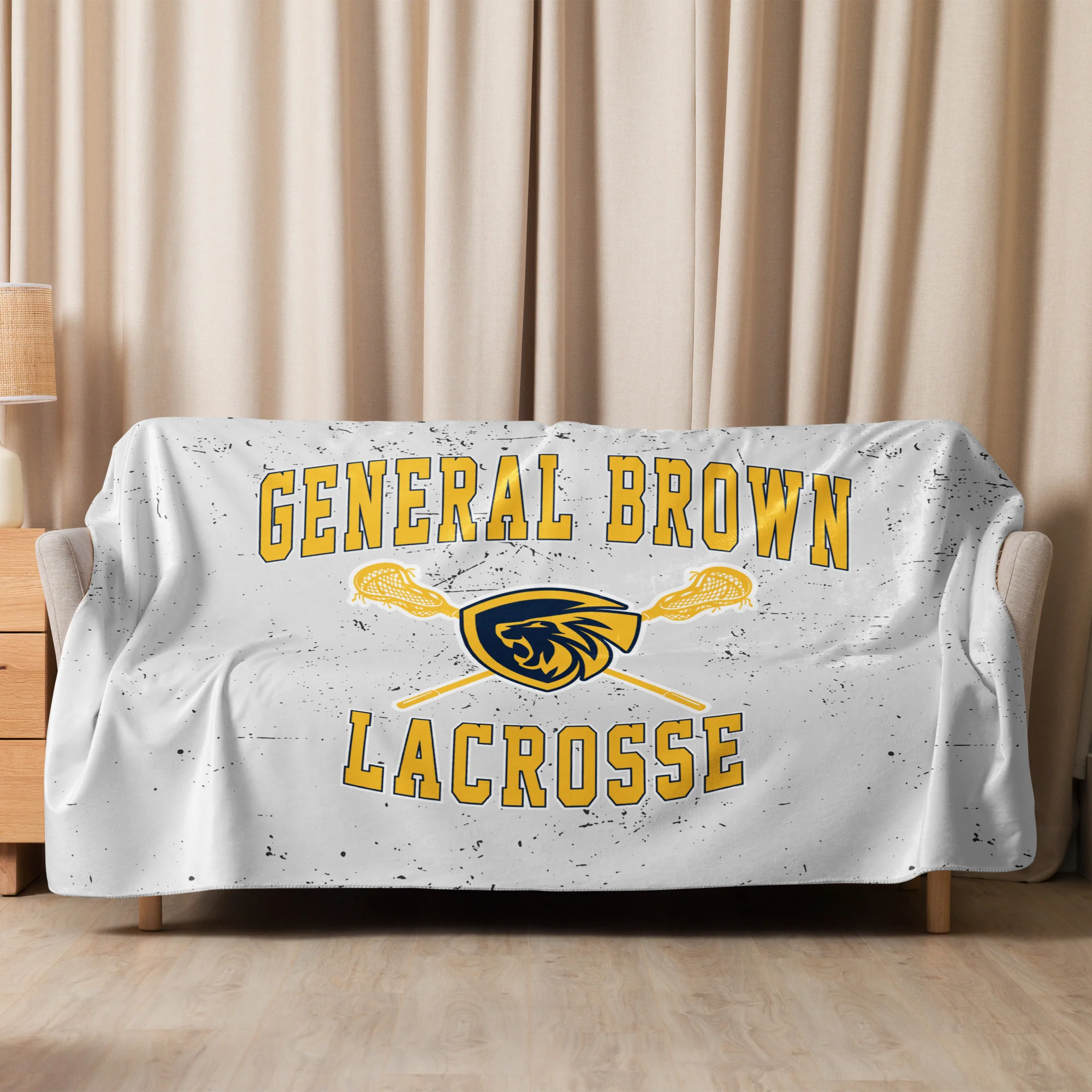 General Brown Sherpa Blanket