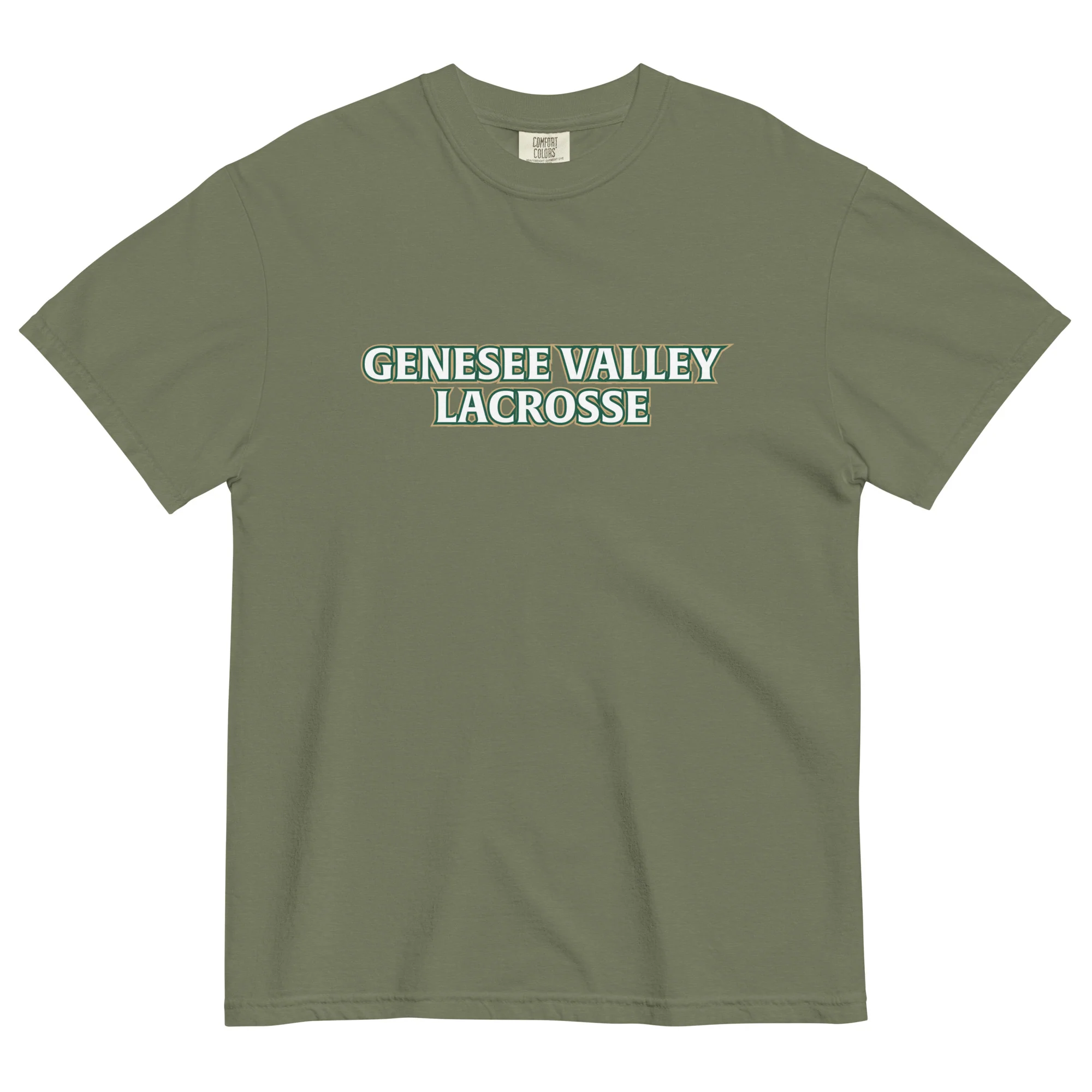 Genesee Valley Text Unisex Garment-dyed T-Shirt - Image 3