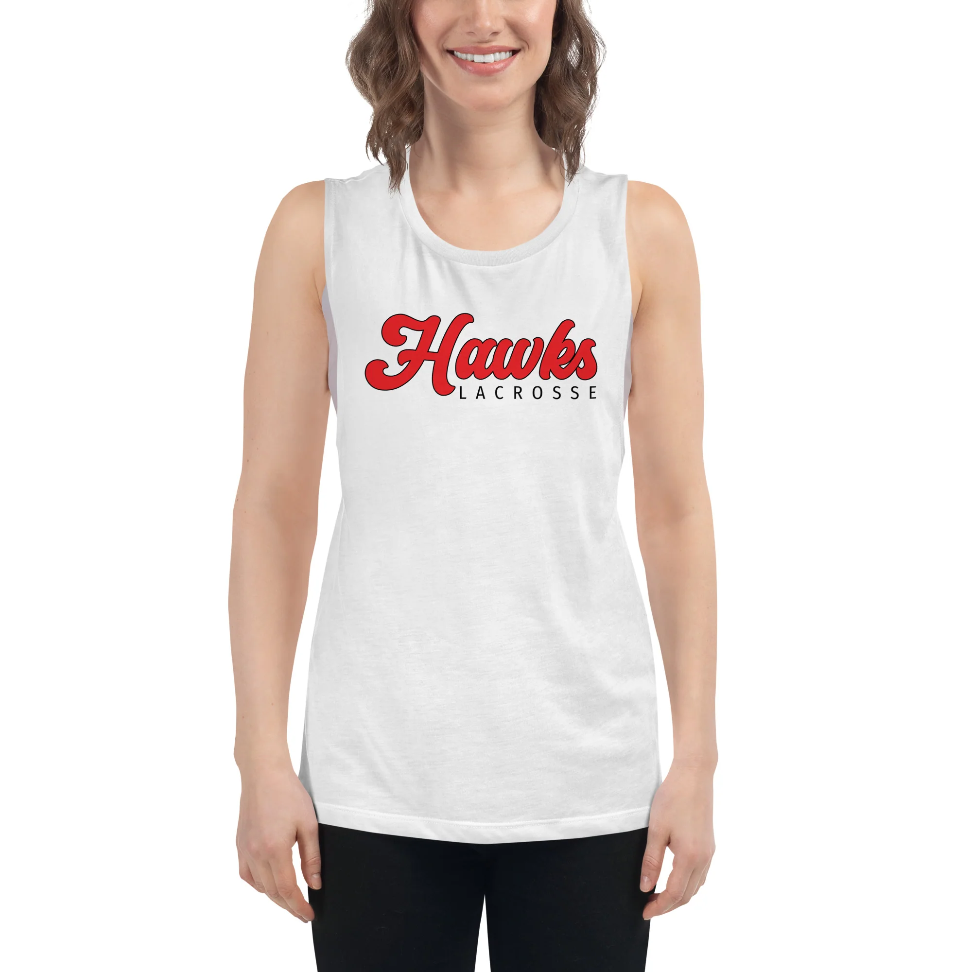 Hawks Ladies’ Muscle Tank - Image 4