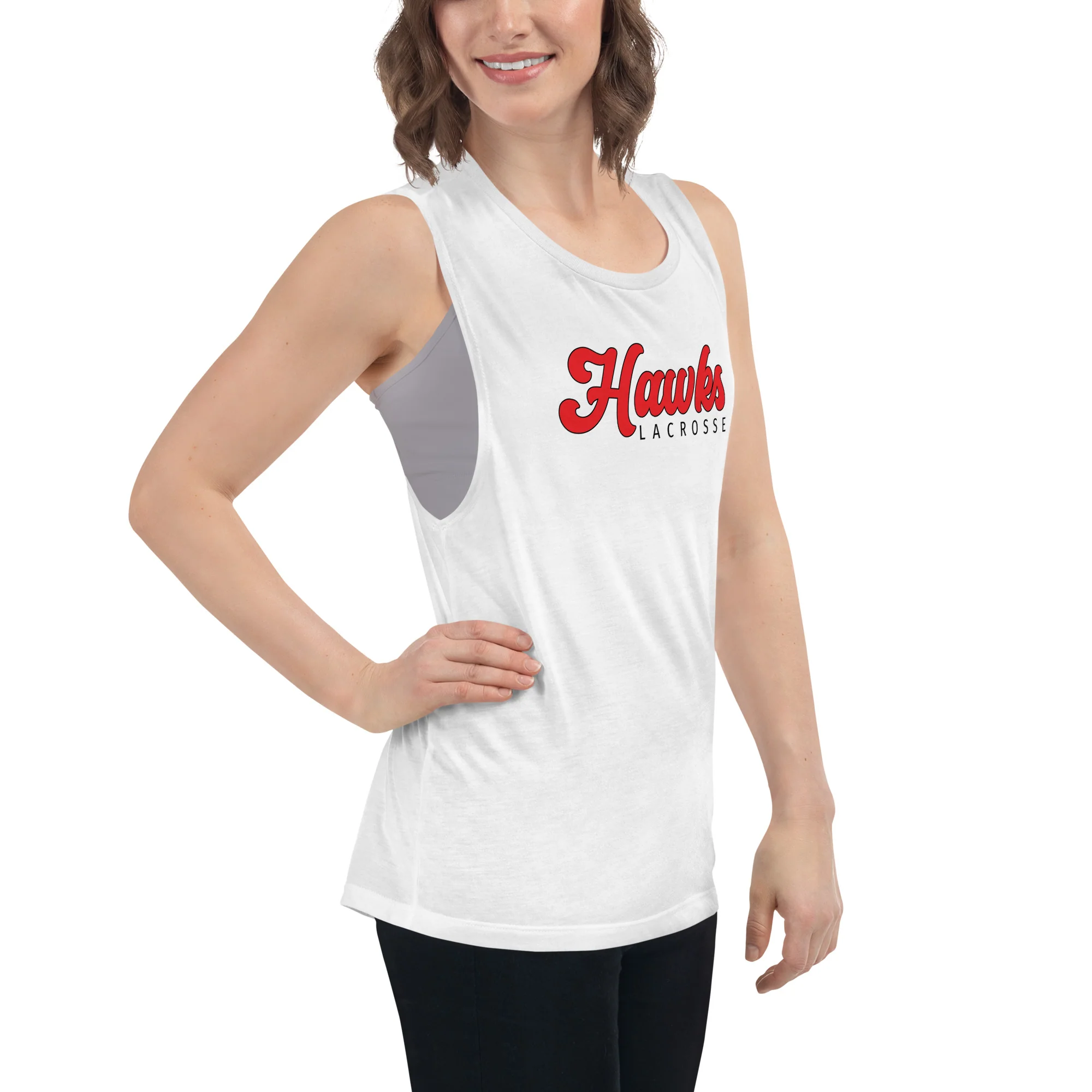 Hawks Ladies’ Muscle Tank - Image 6