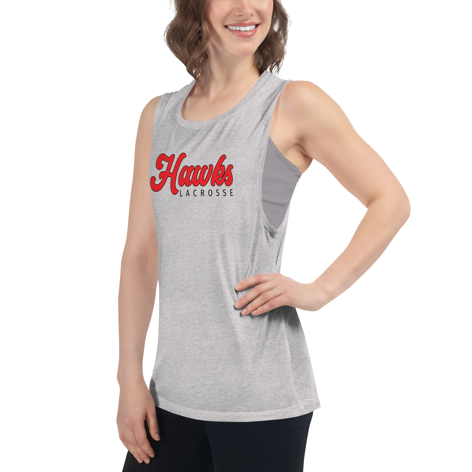 Hawks Ladies’ Muscle Tank - Image 8