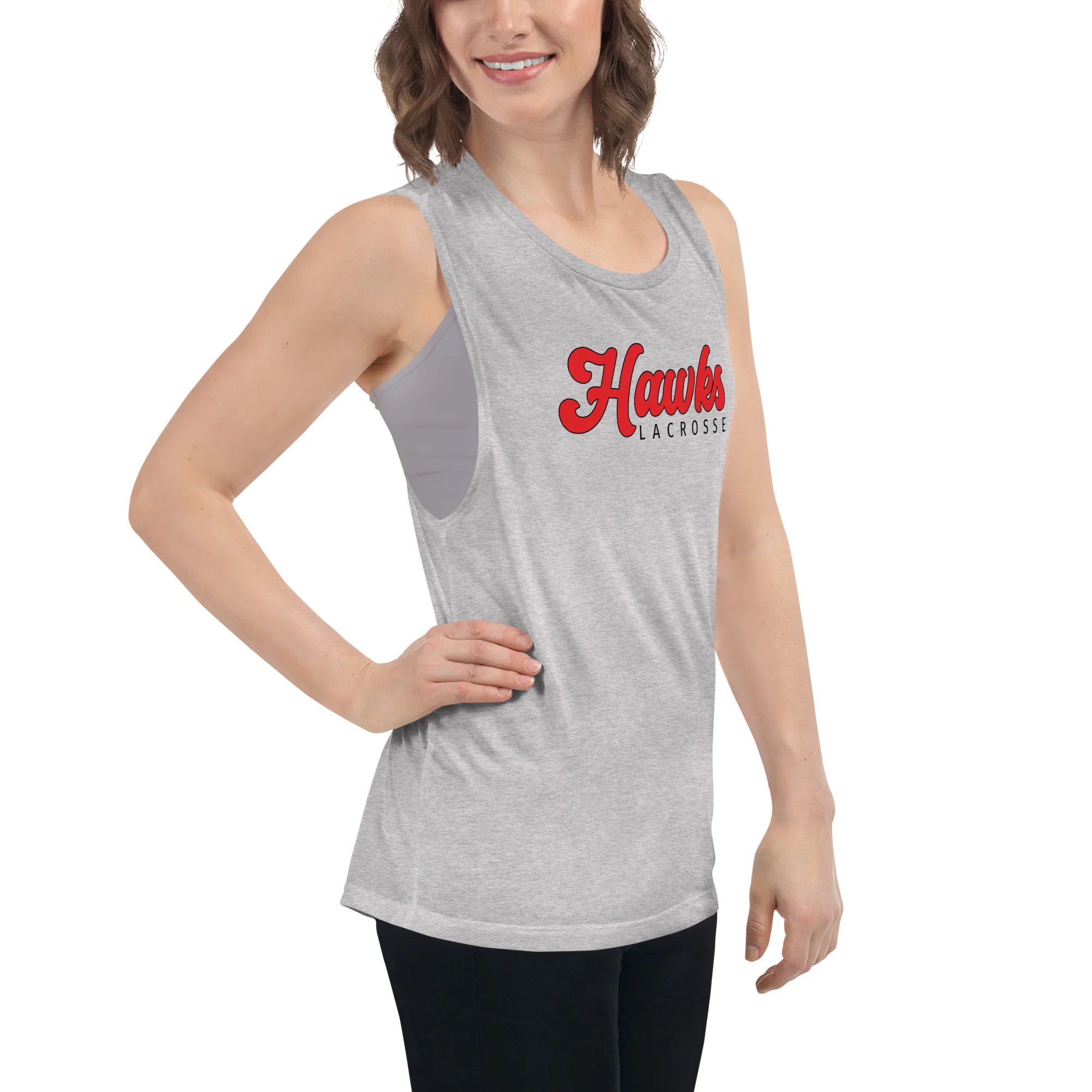 Hawks Ladies’ Muscle Tank - Image 9