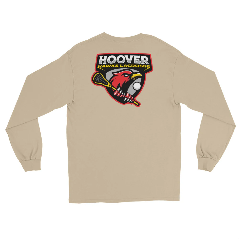 Hawks Men’s Long Sleeve Shirt - Image 4