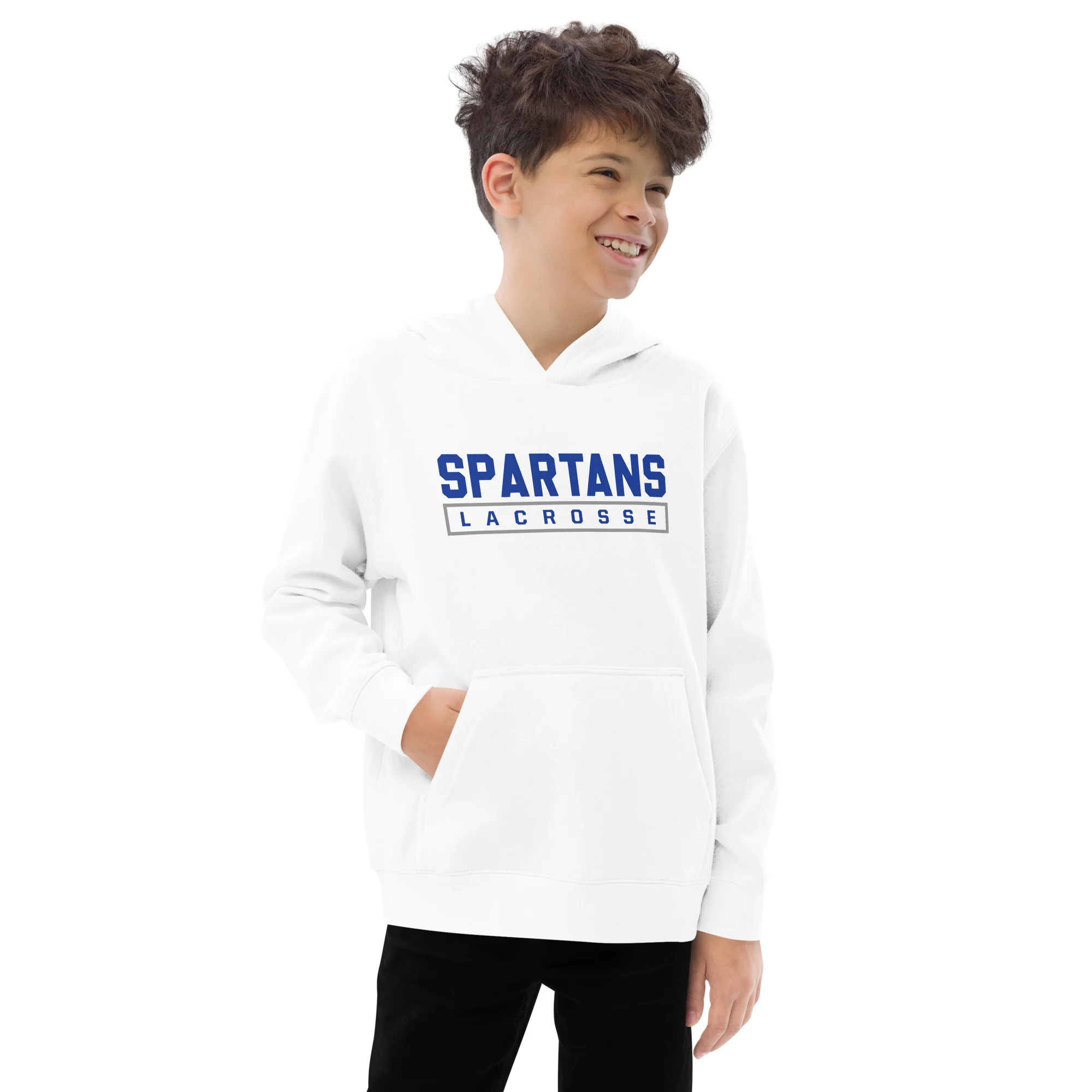 Hempfield Text Youth Fleece Hoodie - Image 5