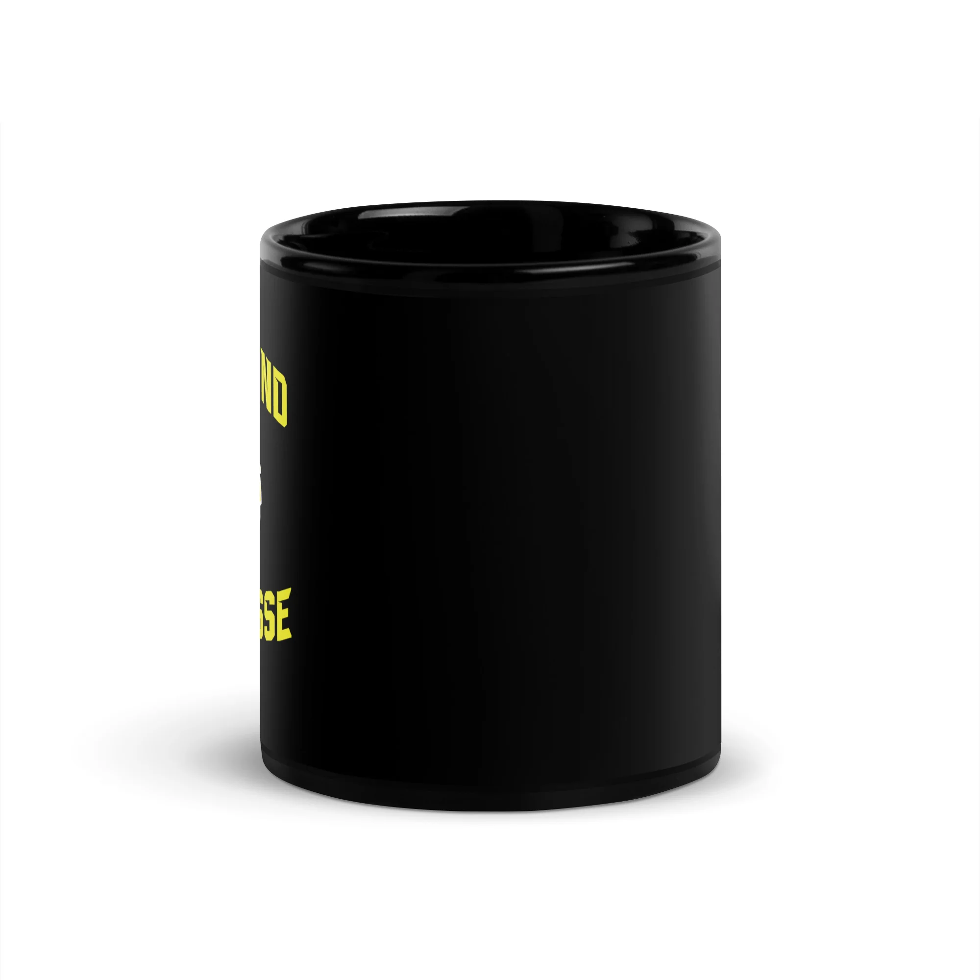 Highland Black Glossy Mug - Image 3