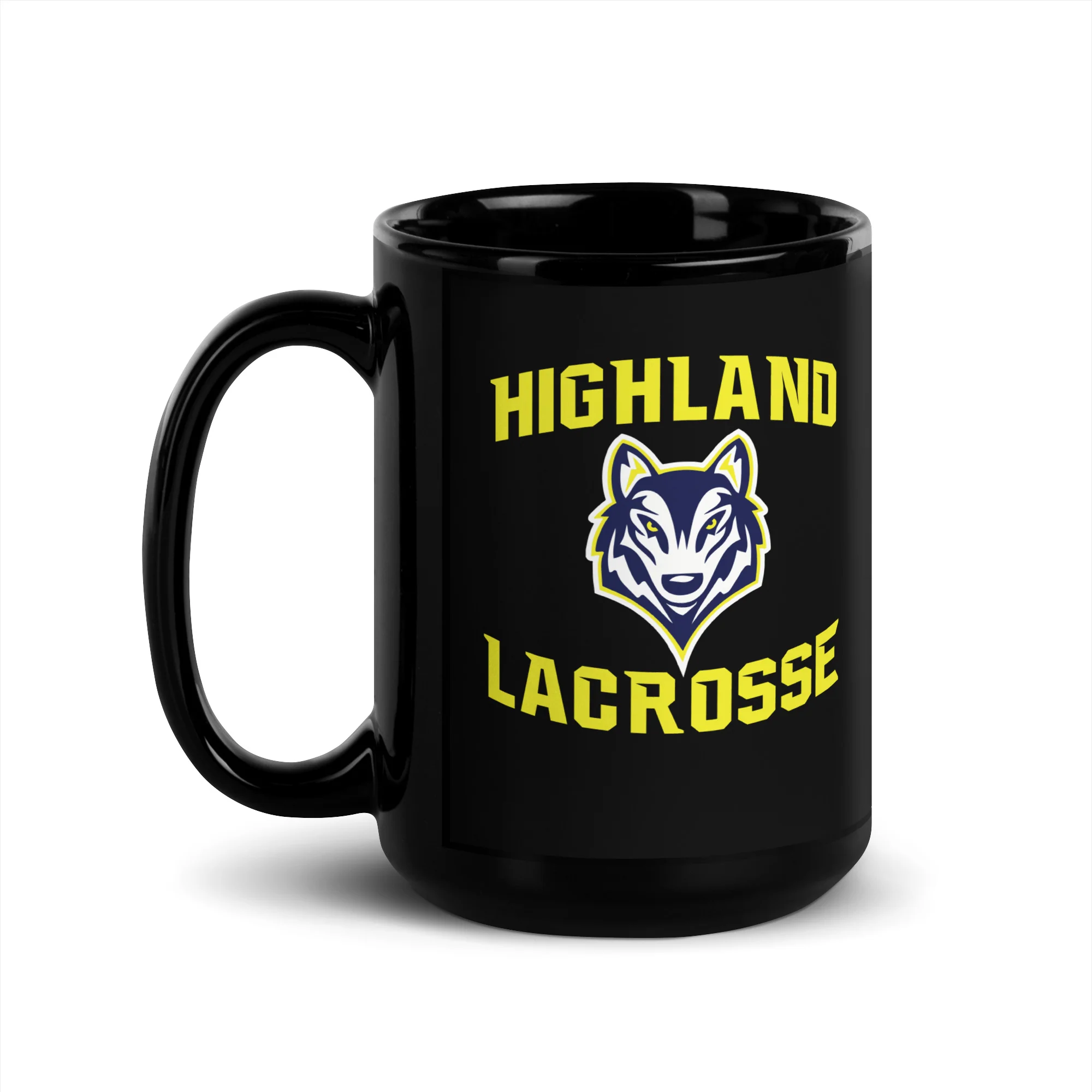 Highland Black Glossy Mug - Image 4