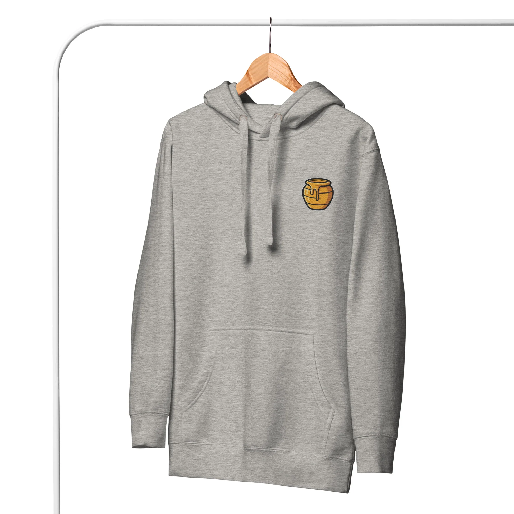 Honey Embroidered Unisex Hoodie - Image 4