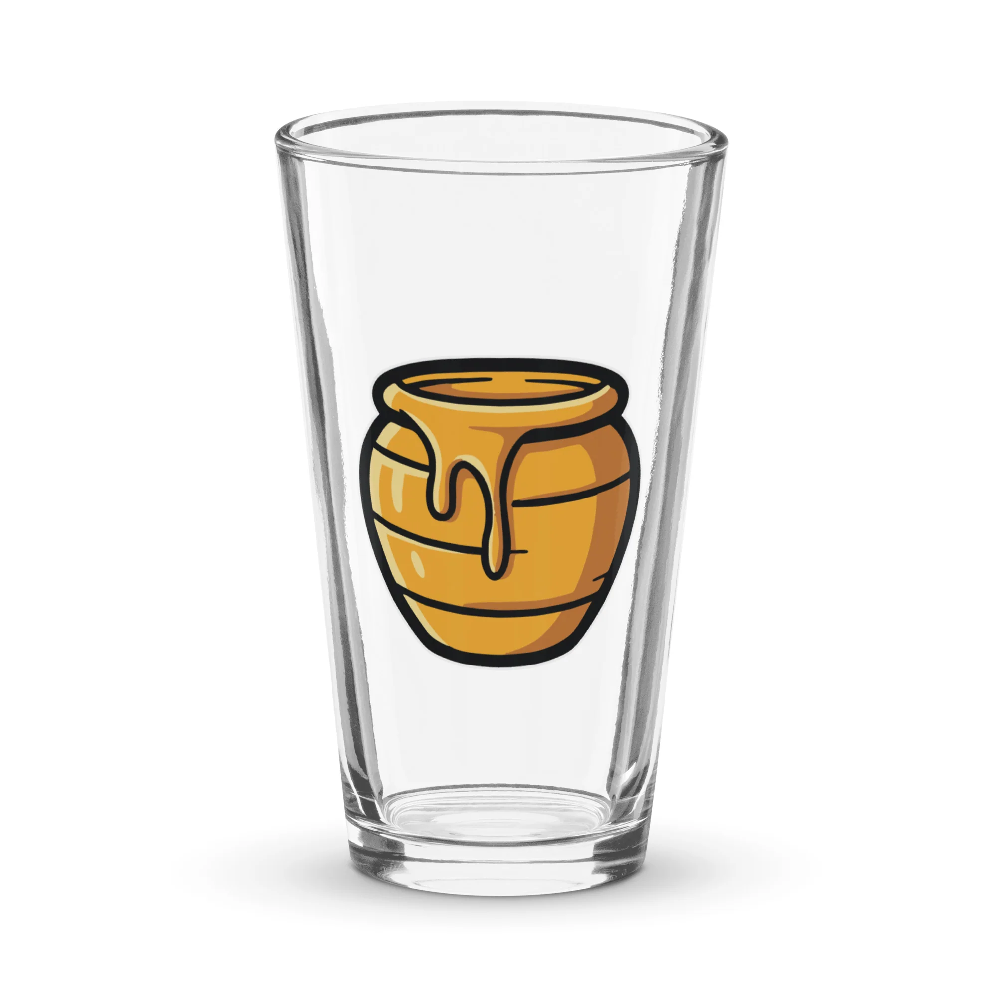 Honey pint glass