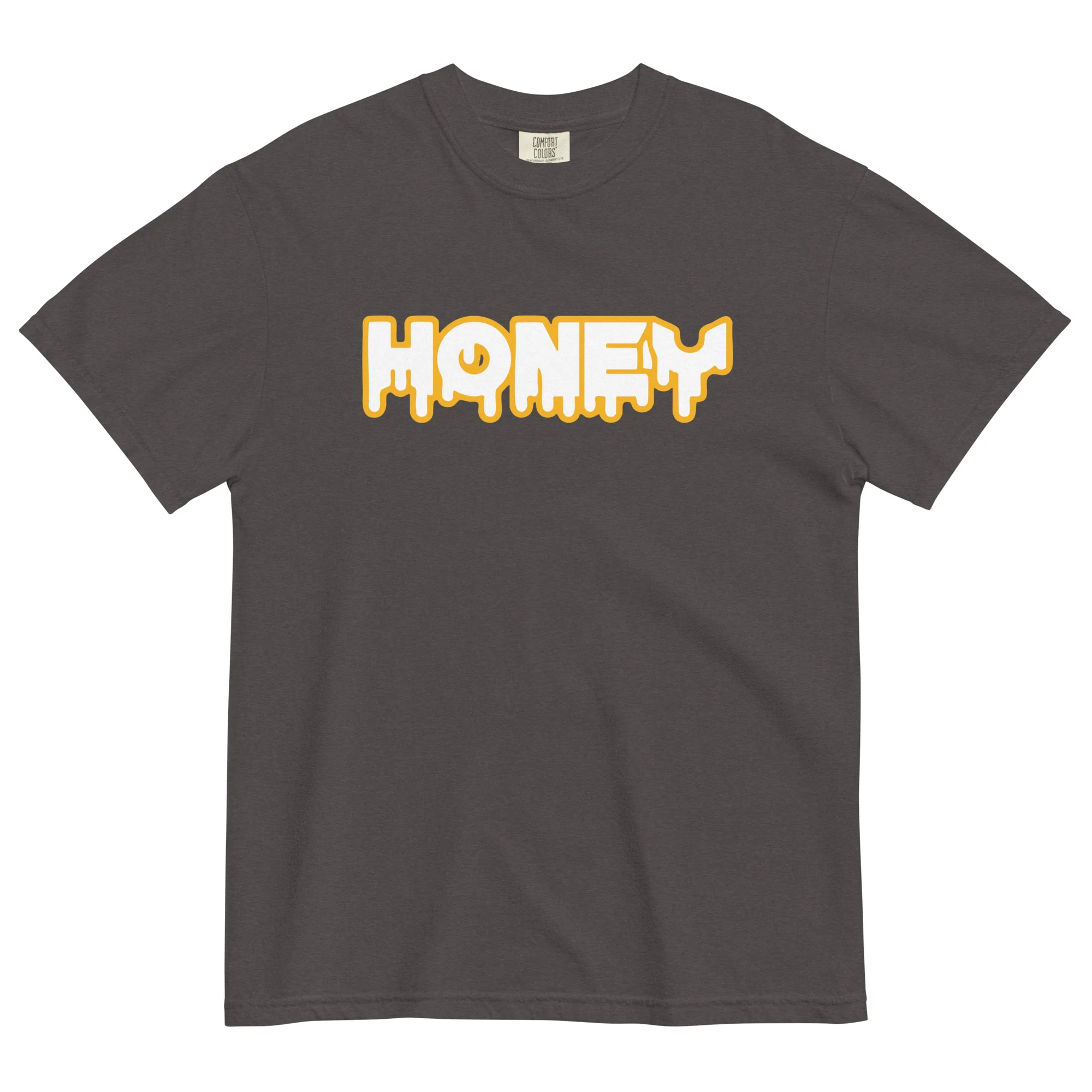 Honey Unisex garment-dyed heavyweight t-shirt - Image 3