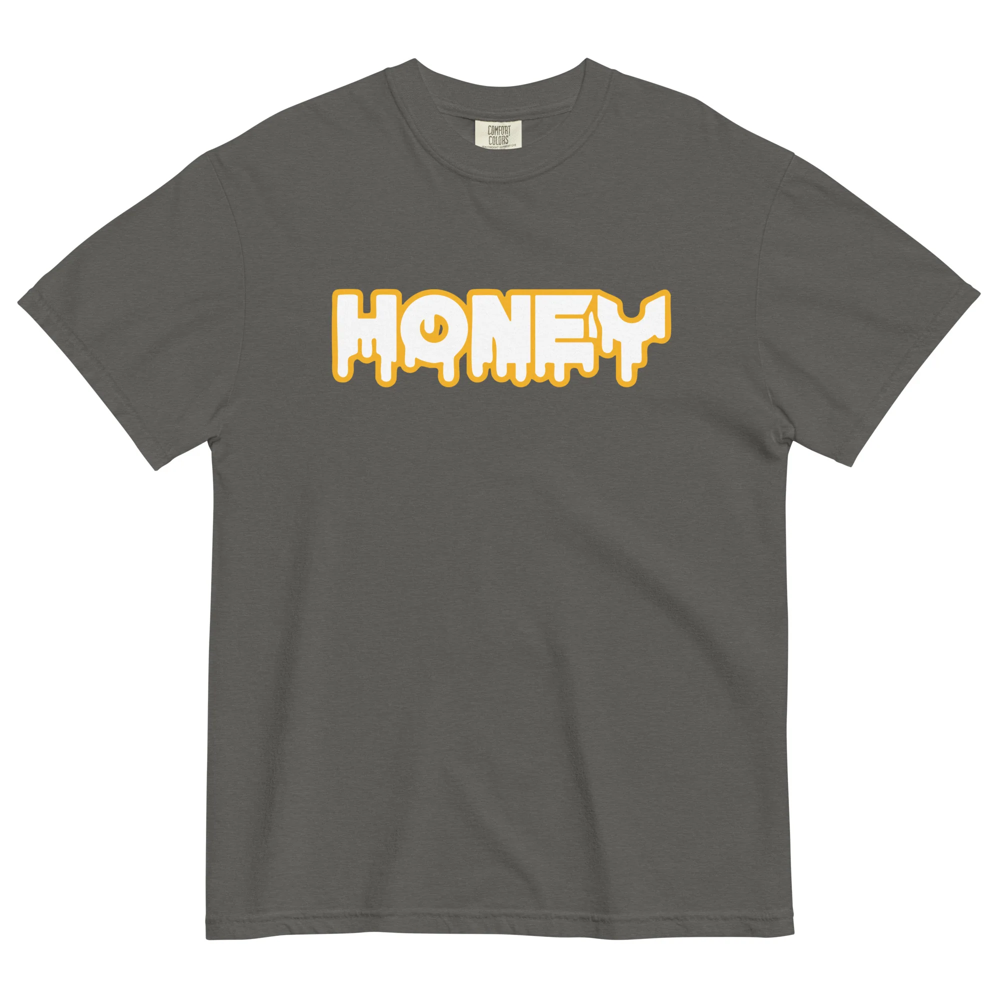 Honey Unisex garment-dyed heavyweight t-shirt - Image 4