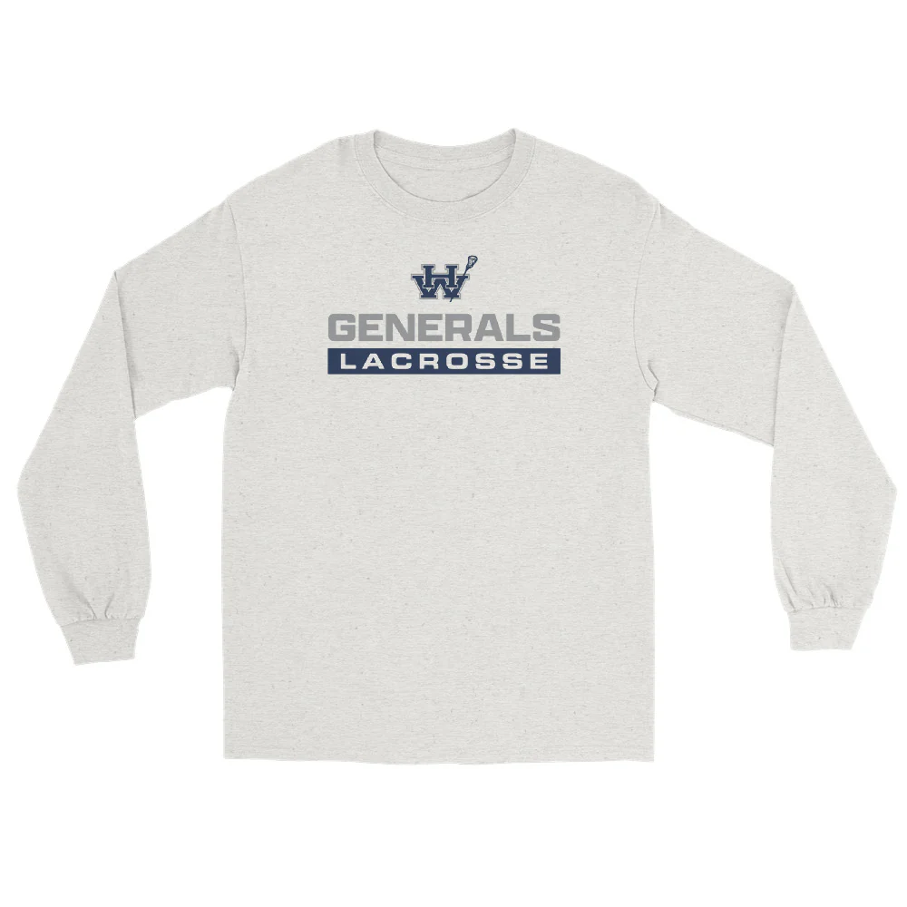 HW Text Men’s Long Sleeve Shirt - Image 4