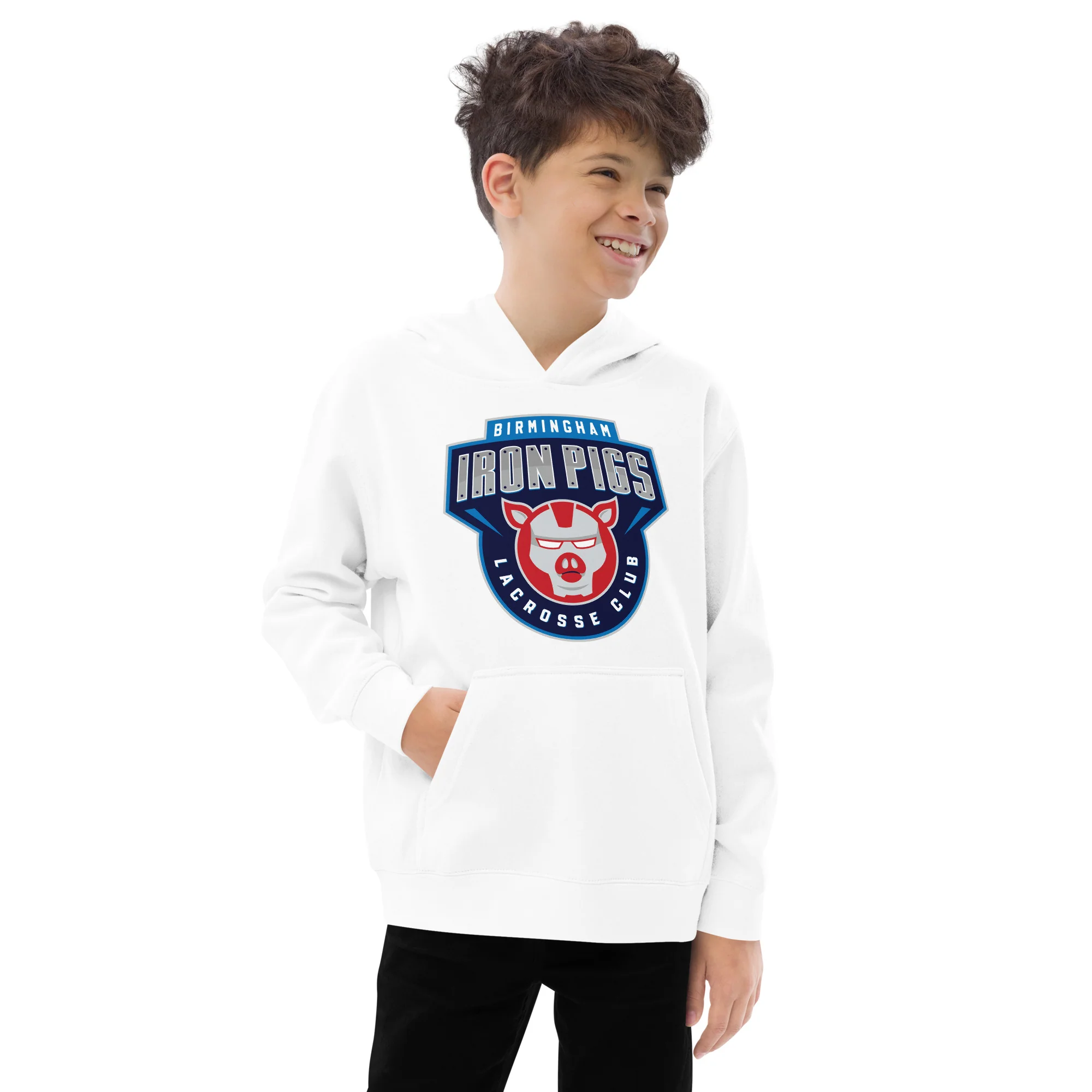 Iron Pigs YOUTH Fleece Hoodie - Image 5