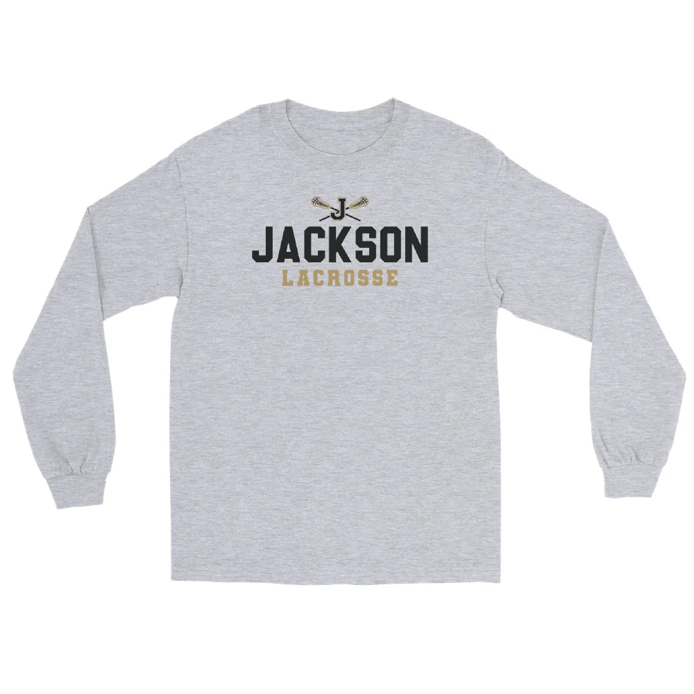 Jackson Text Men’s Long Sleeve Shirt - Image 2