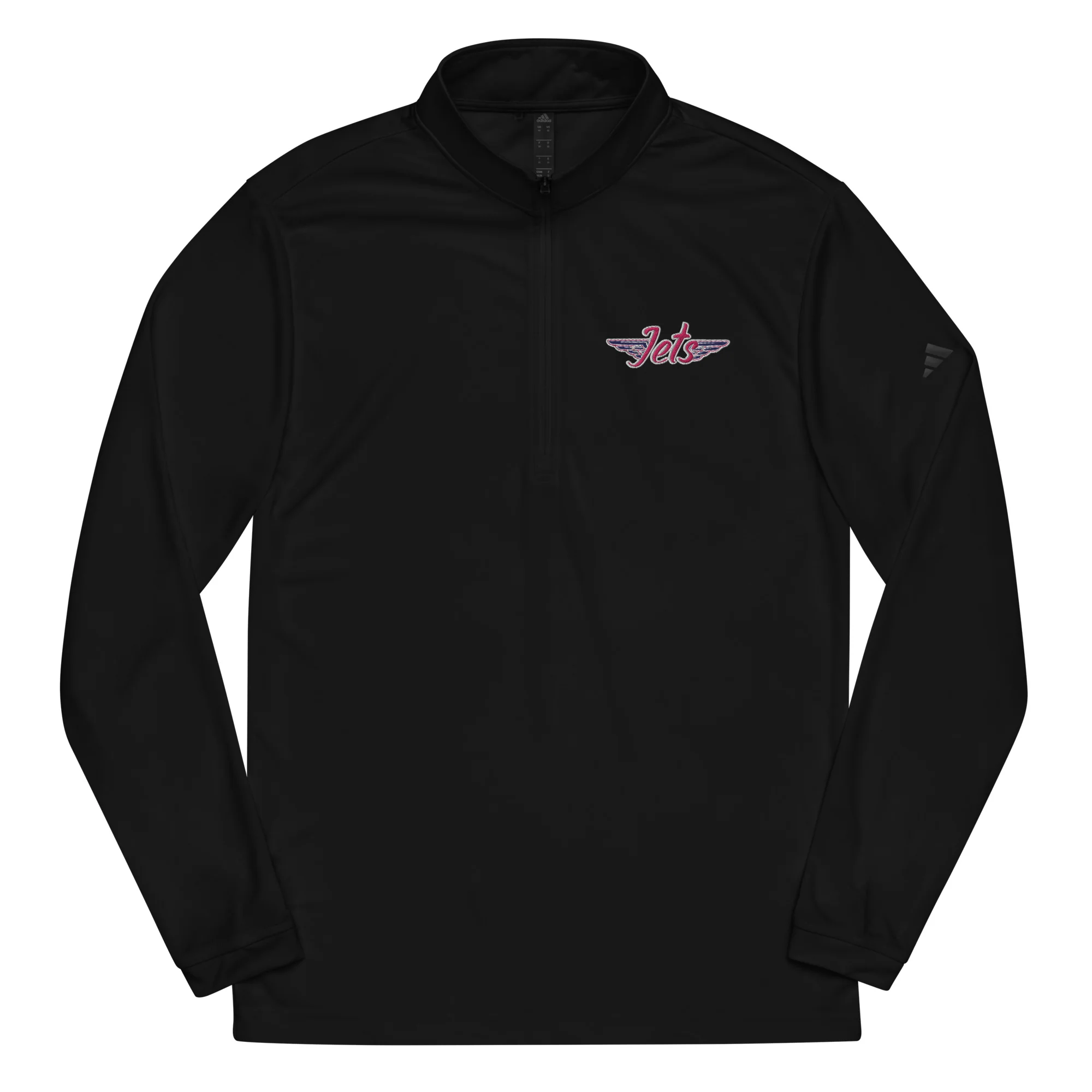 Jets Girls Adidas Quarter zip Pullover
