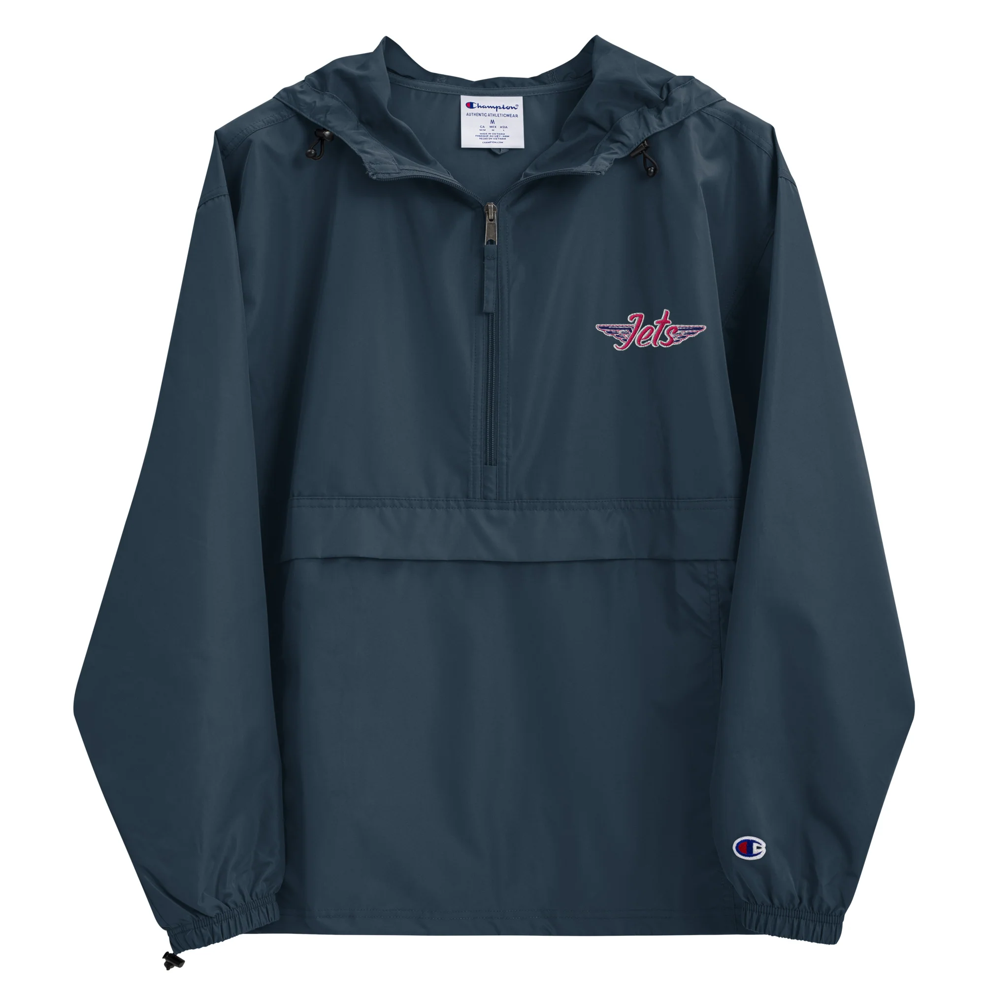Jets Girls Embroidered Champion Packable Jacket