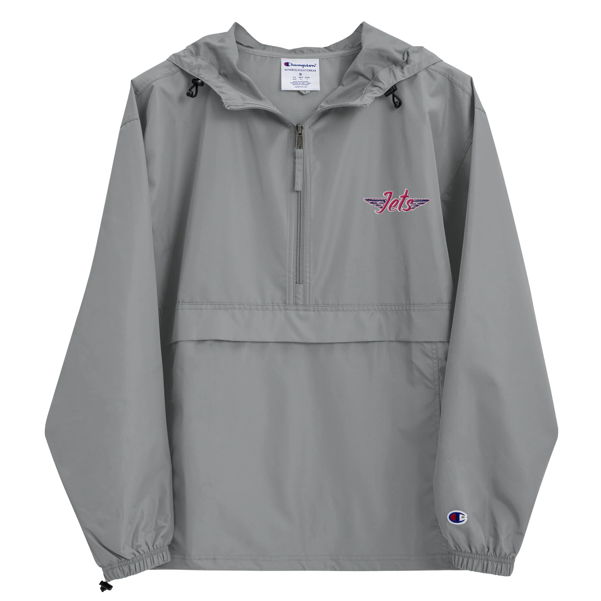 Jets Girls Embroidered Champion Packable Jacket - Image 2