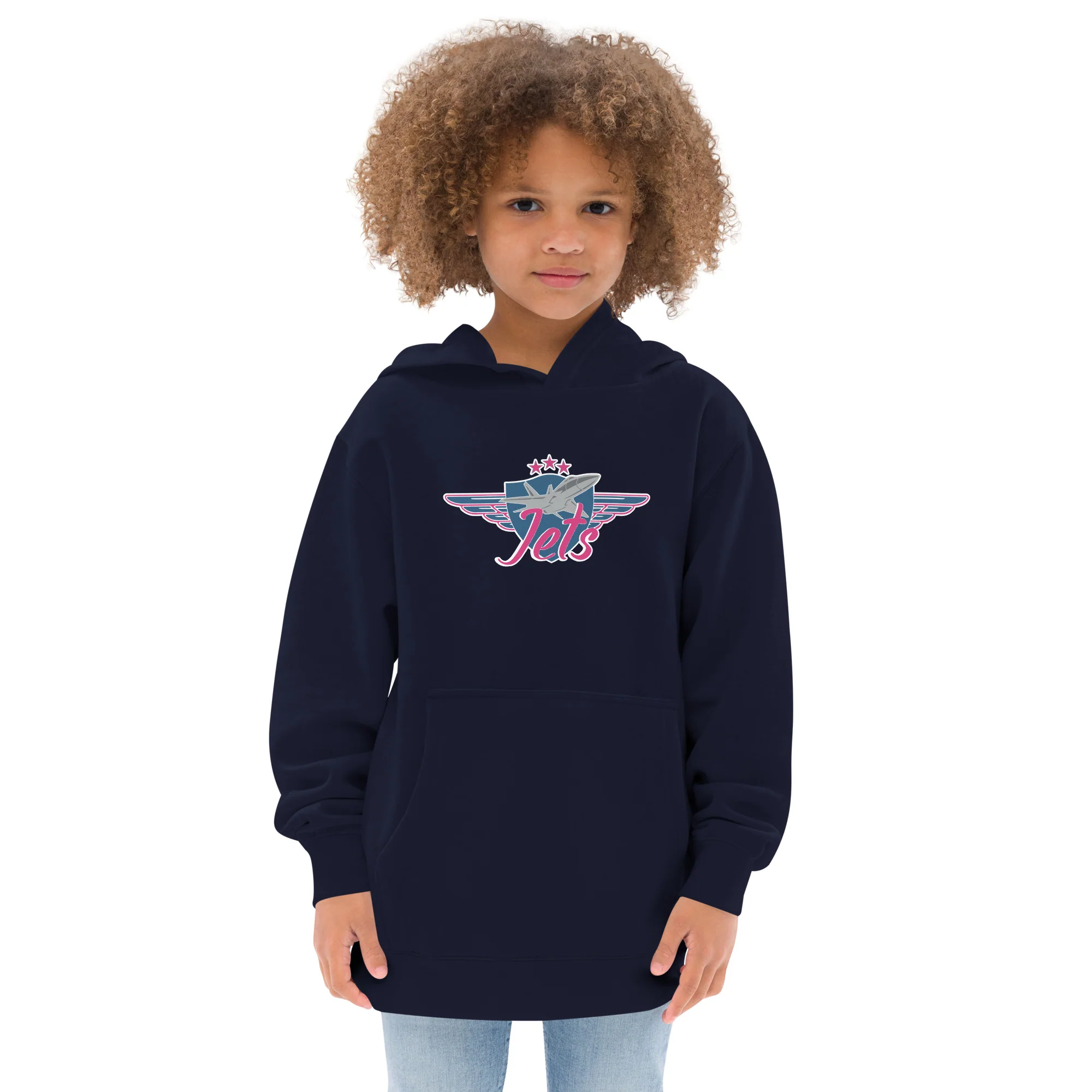 Jets Girls Youth Fleece Hoodie - Image 3