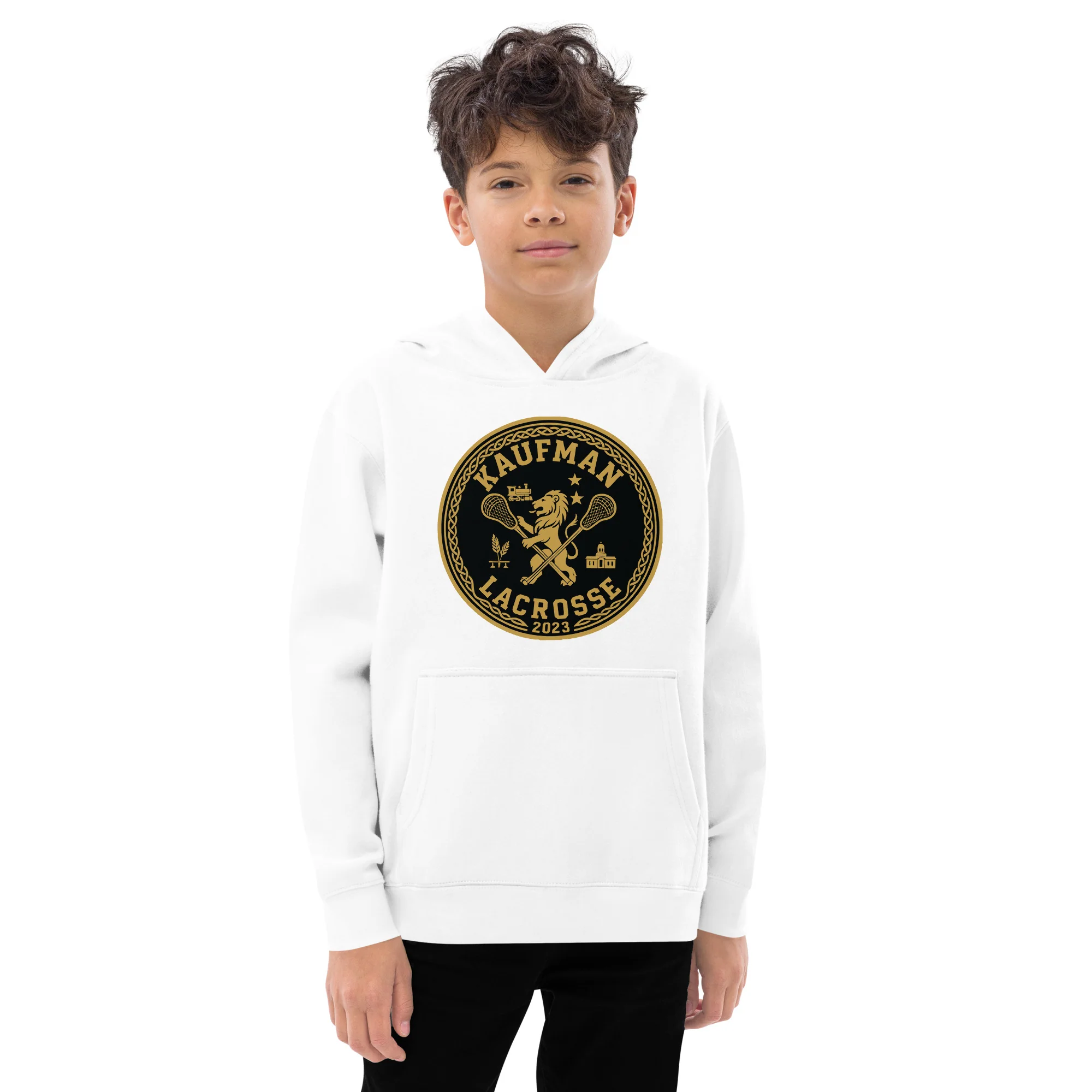 Kaufman Youth Fleece Hoodie - Image 3