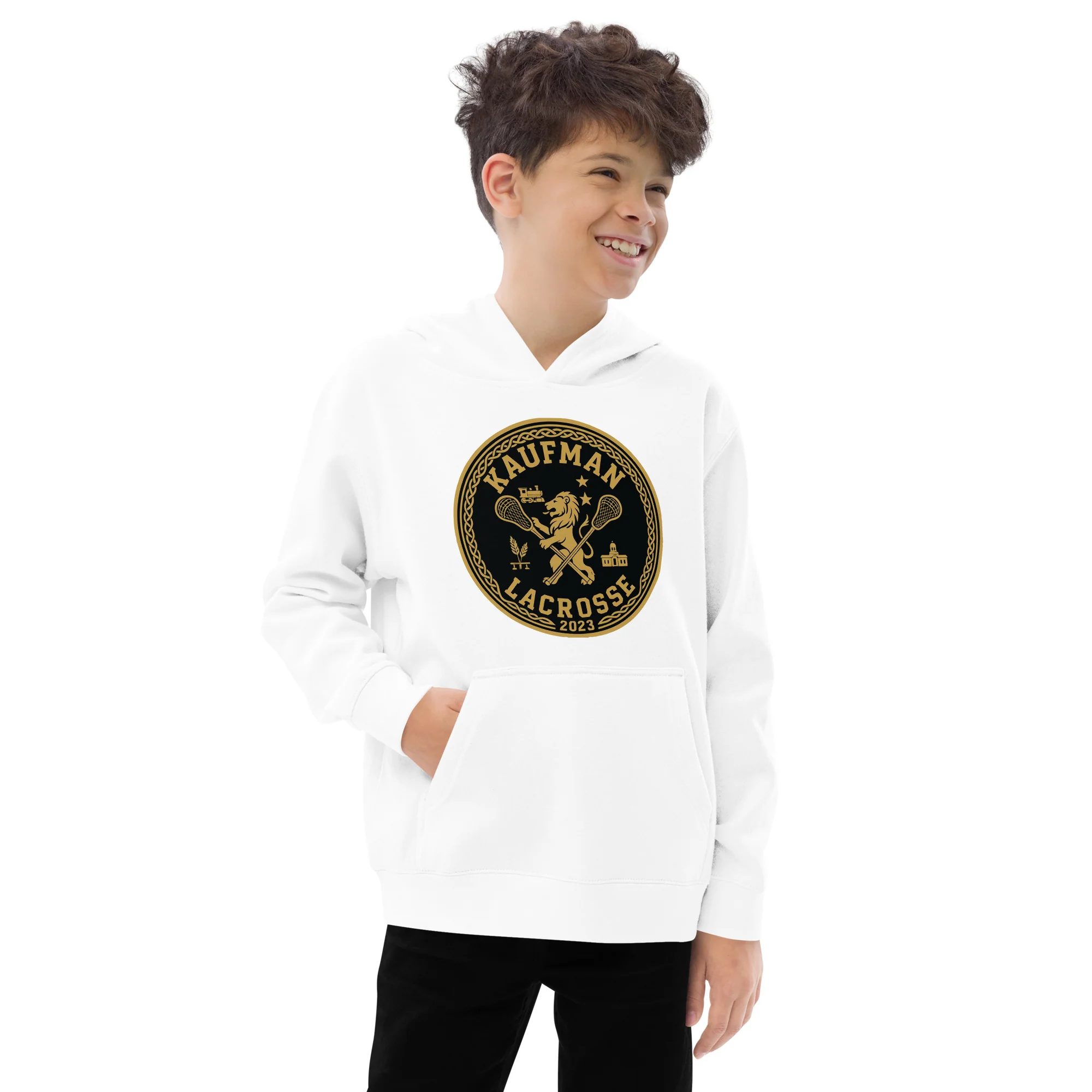 Kaufman Youth Fleece Hoodie - Image 4