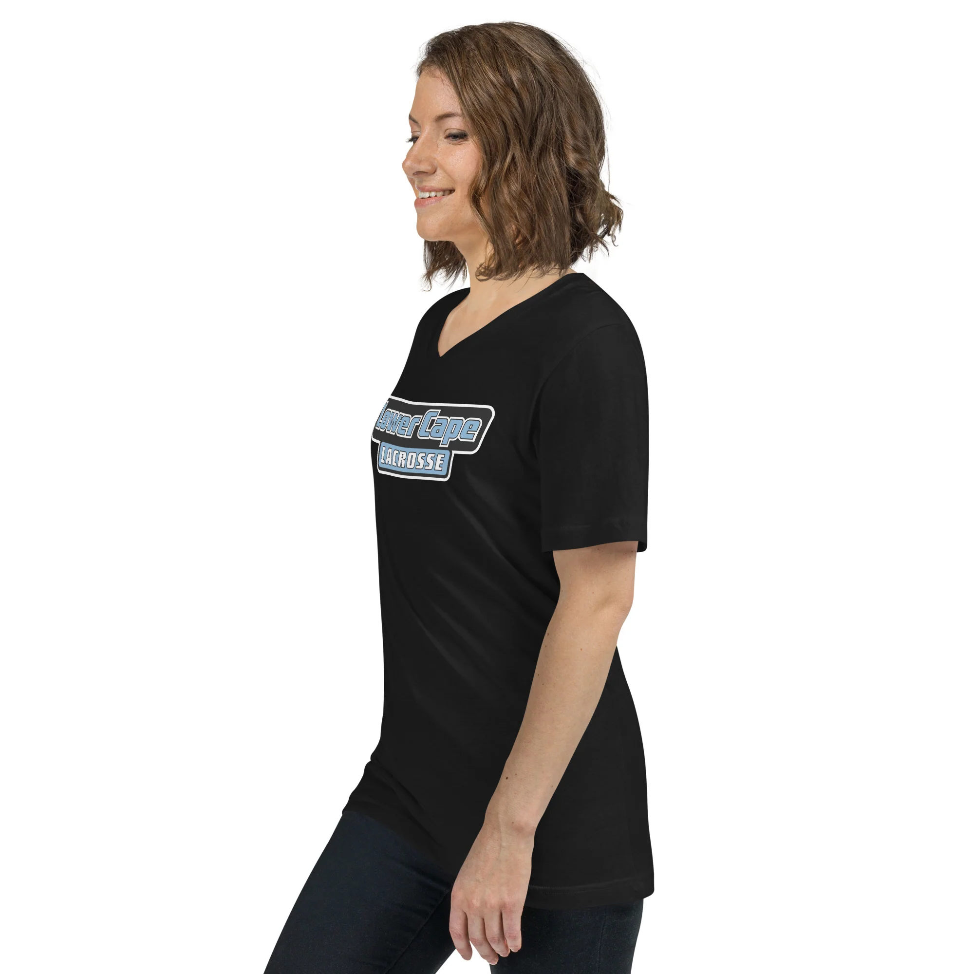 Lower Cape Unisex V-Neck T-Shirt - Image 2