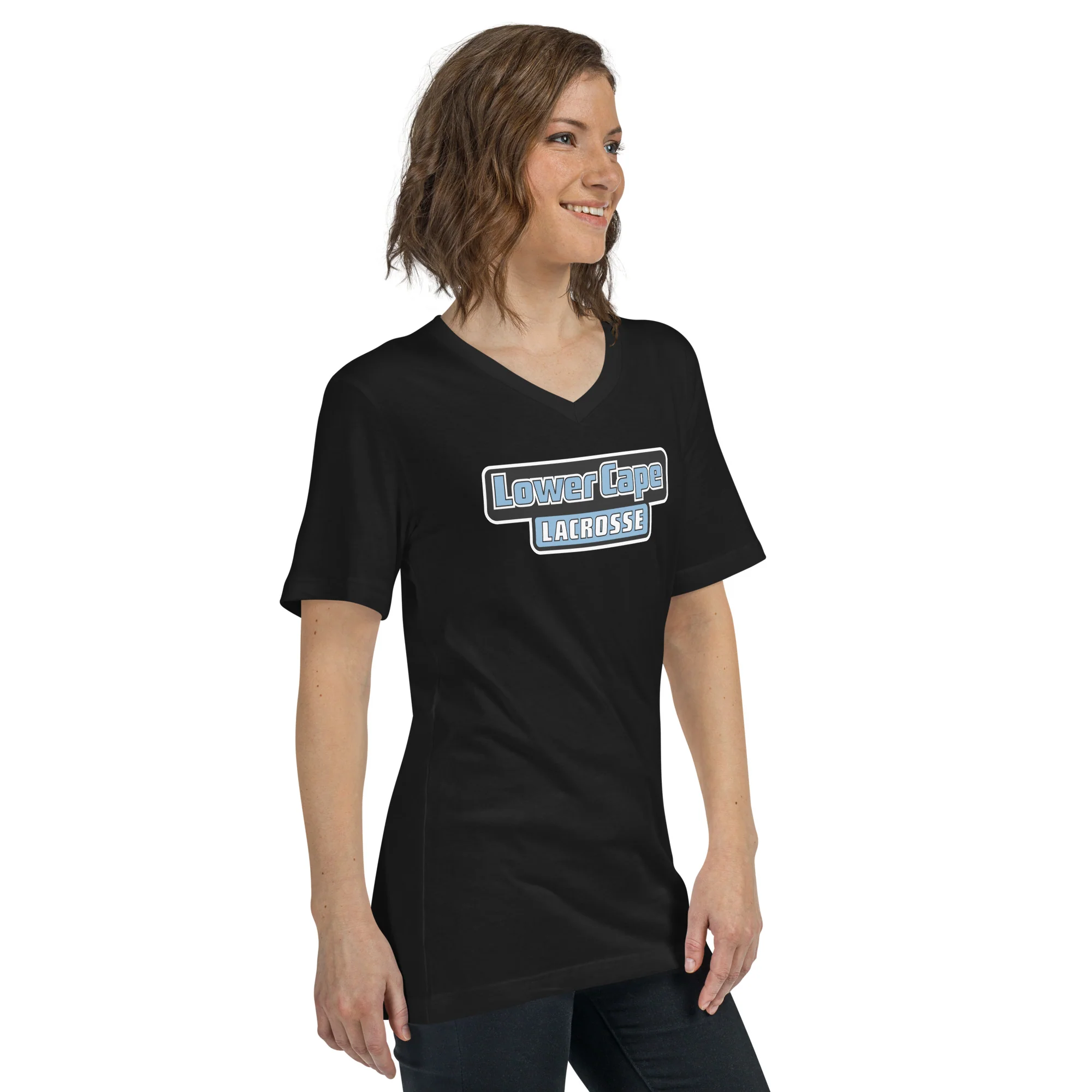 Lower Cape Unisex V-Neck T-Shirt - Image 3