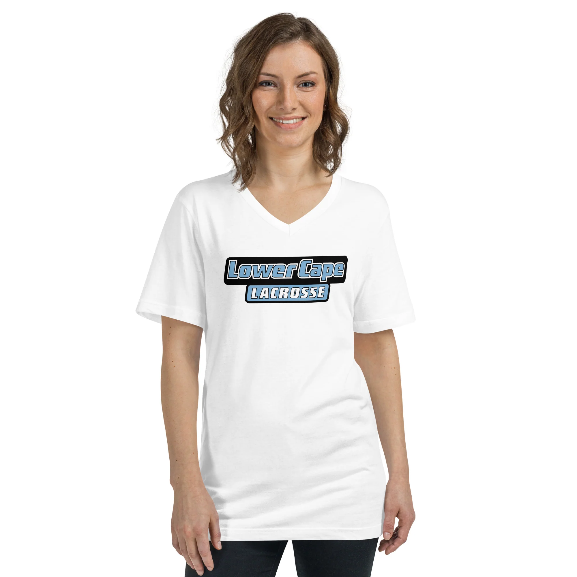Lower Cape Unisex V-Neck T-Shirt - Image 4
