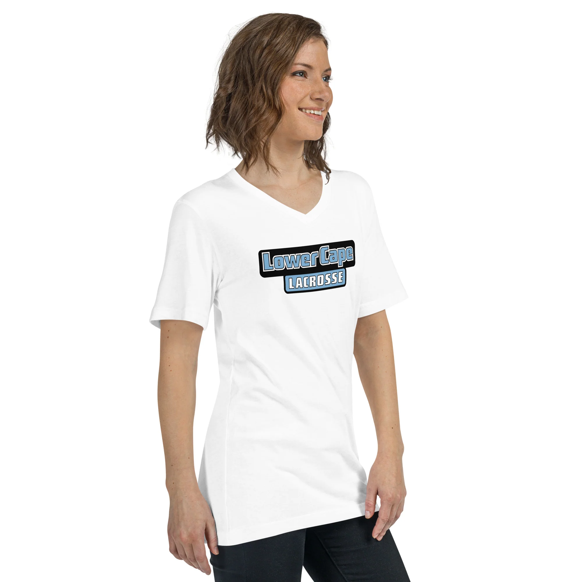 Lower Cape Unisex V-Neck T-Shirt - Image 6