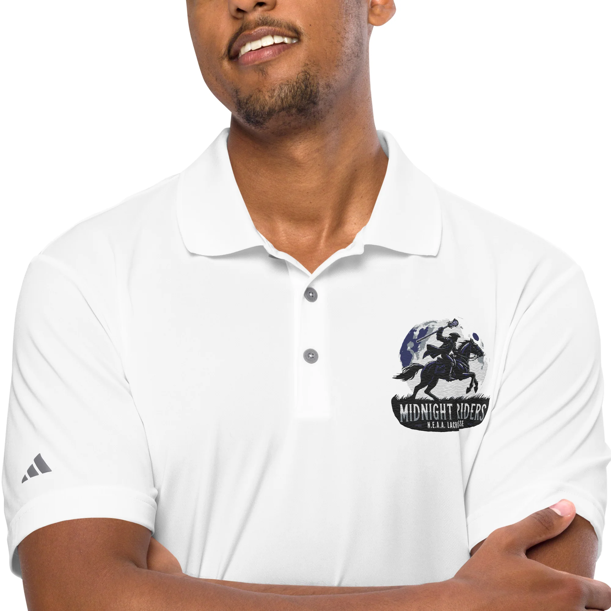 Midnight Riders Adidas Performance Polo - Image 3