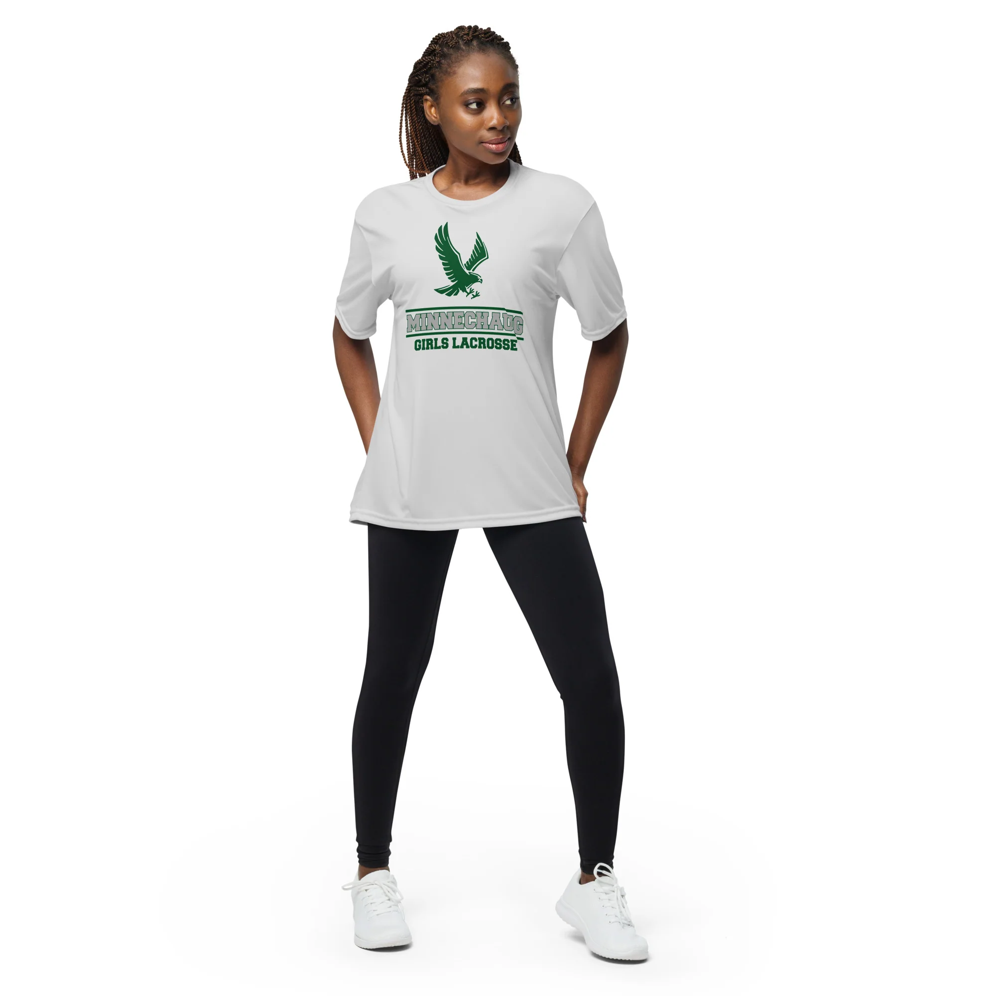 Minnechaug Unisex performance crew neck t-shirt - Image 3