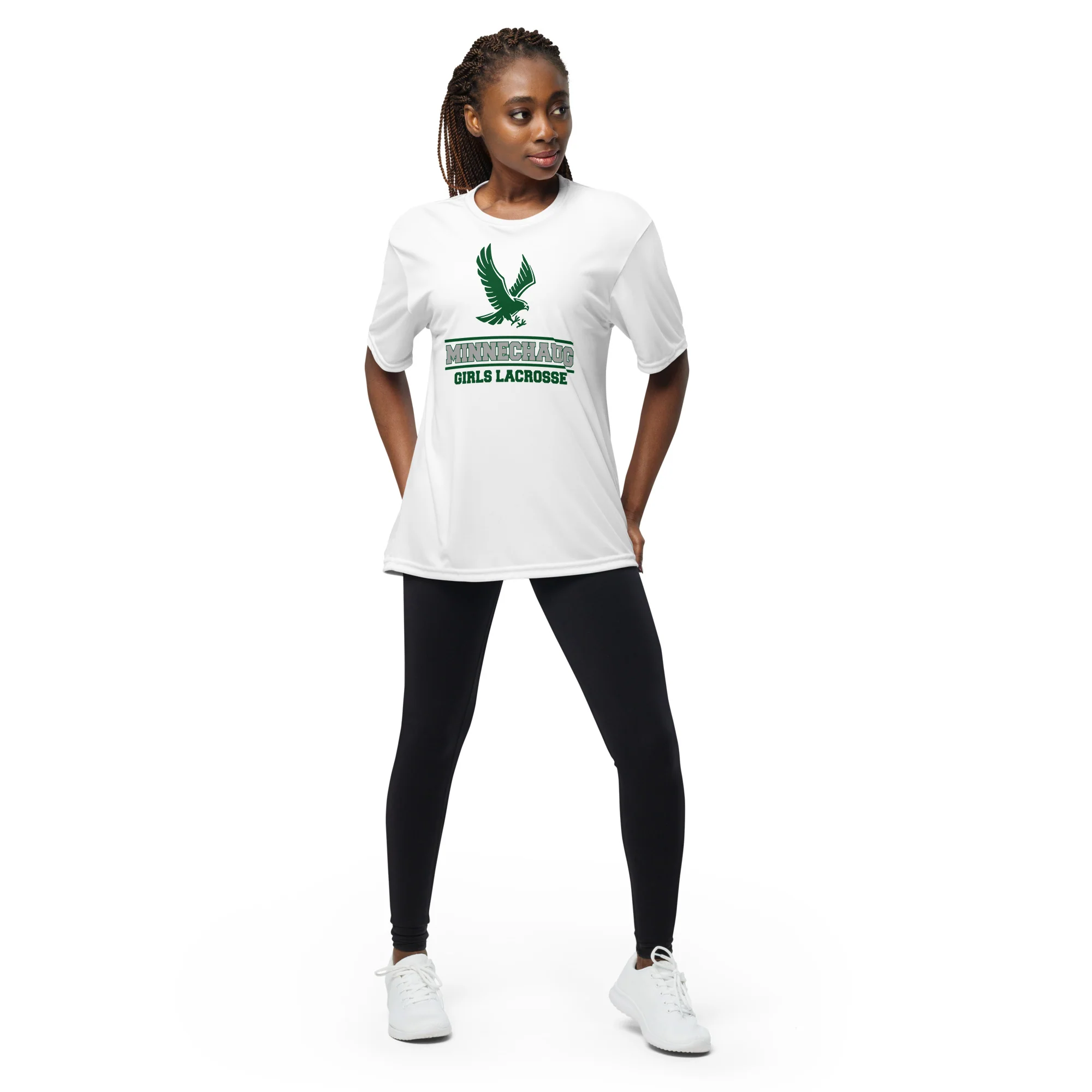 Minnechaug Unisex performance crew neck t-shirt - Image 4