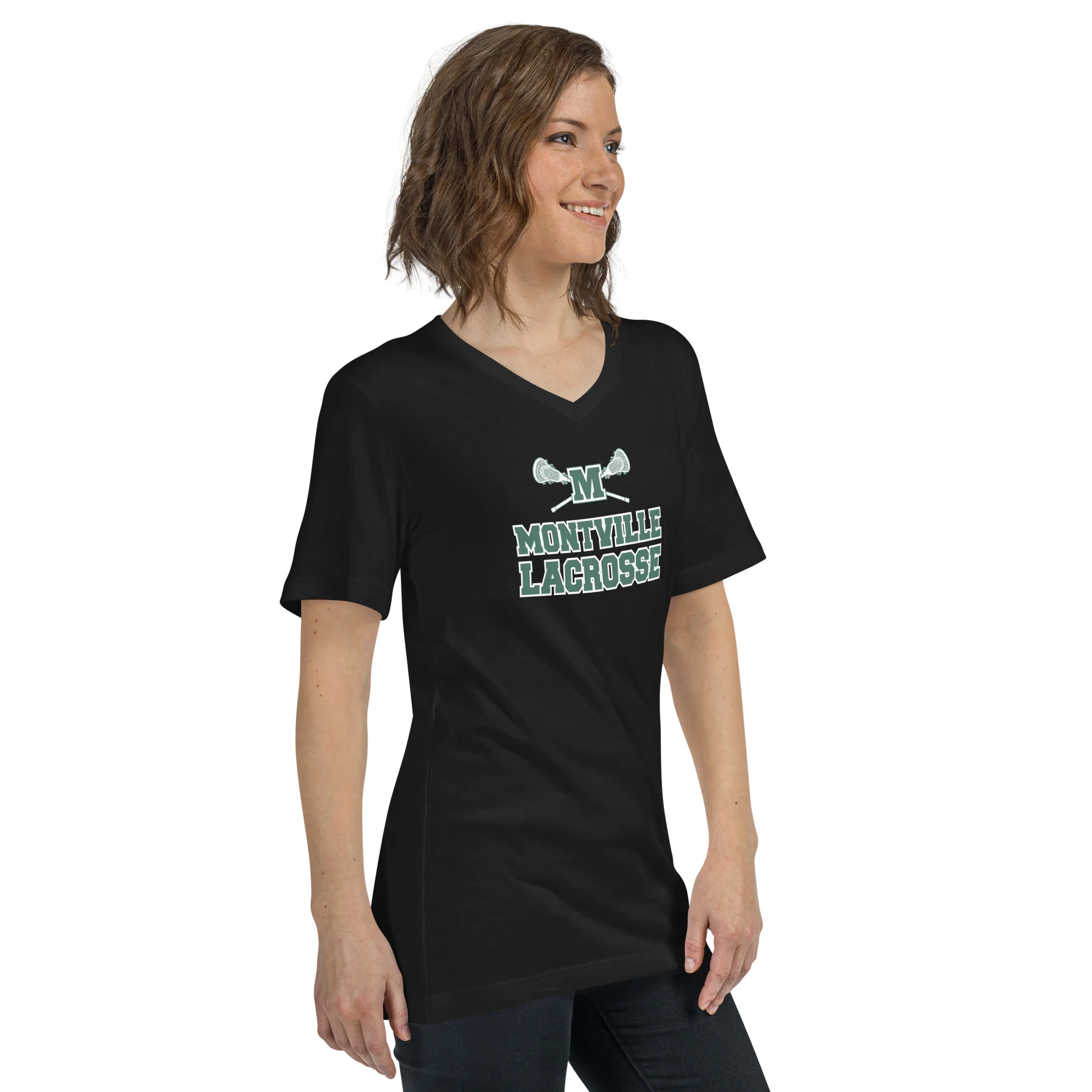 Montville Unisex Short Sleeve V-Neck T-Shirt - Image 2