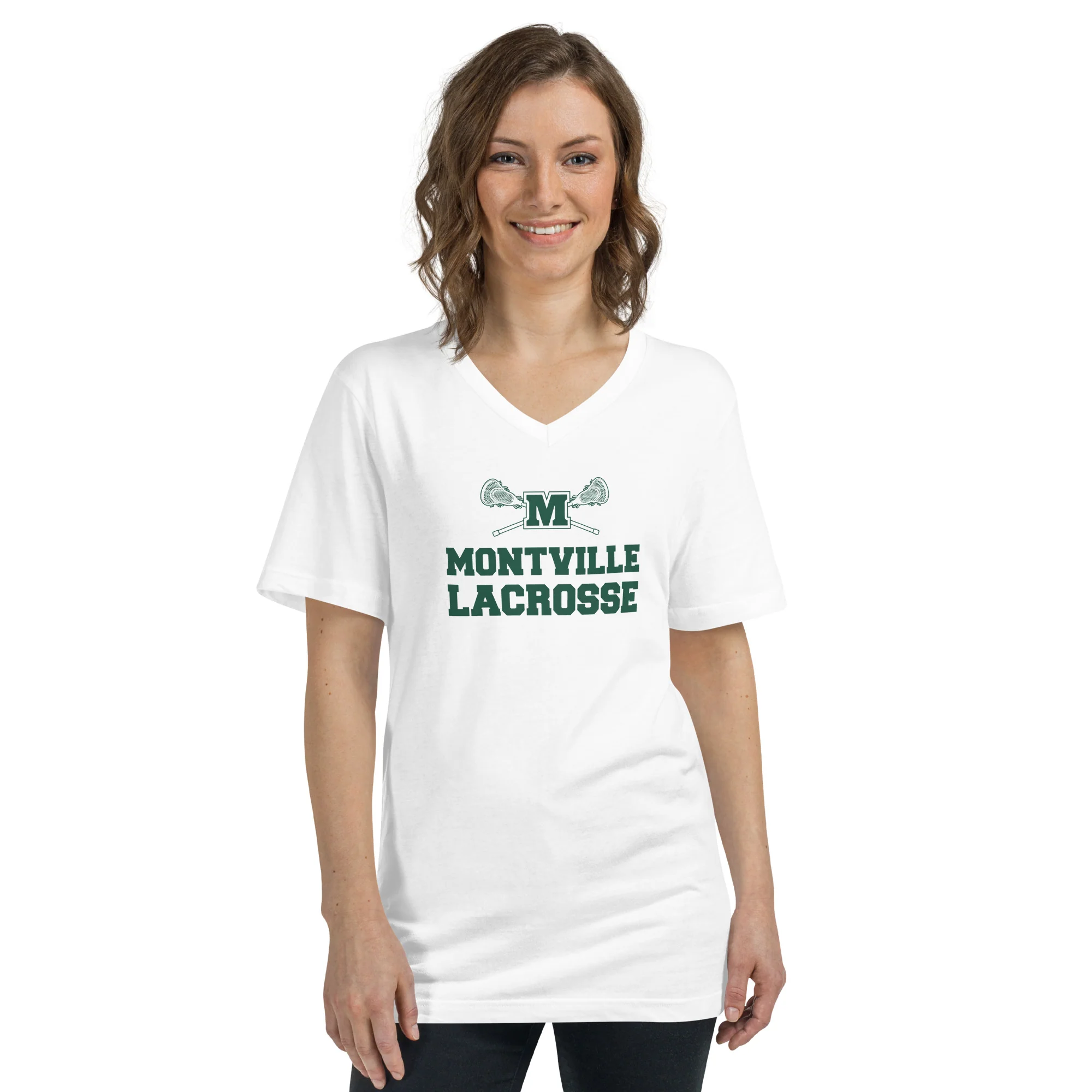 Montville Unisex Short Sleeve V-Neck T-Shirt - Image 3