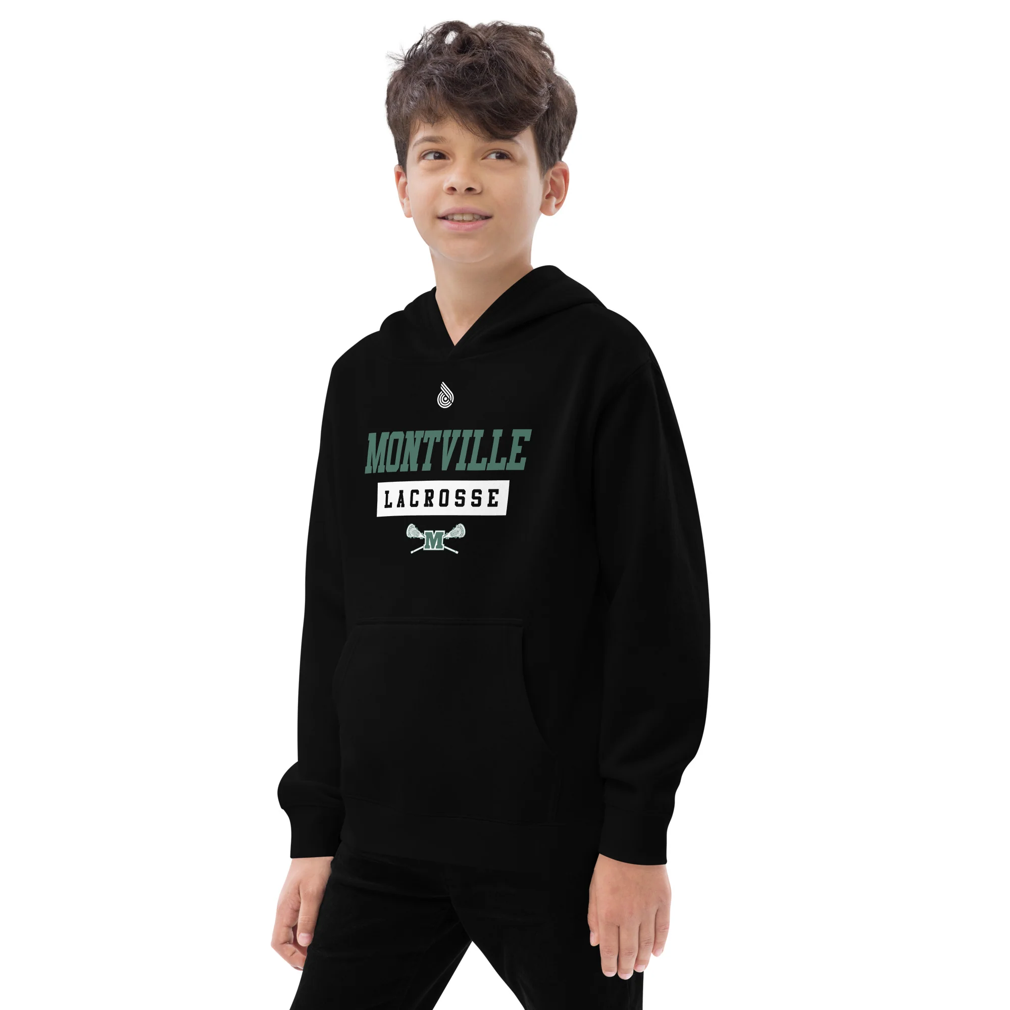 Montville Youth fleece hoodie - Image 3
