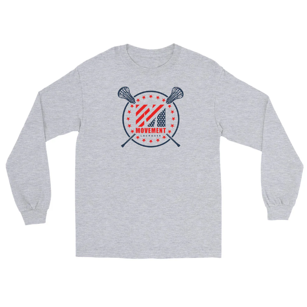 Movement - Script - Menās Long Sleeve Shirt