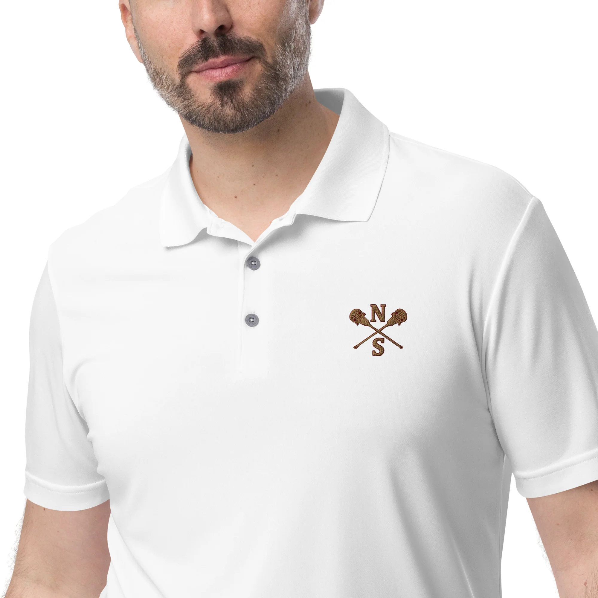 N-S Adidas performance polo shirt (Girls Logo) - Image 3