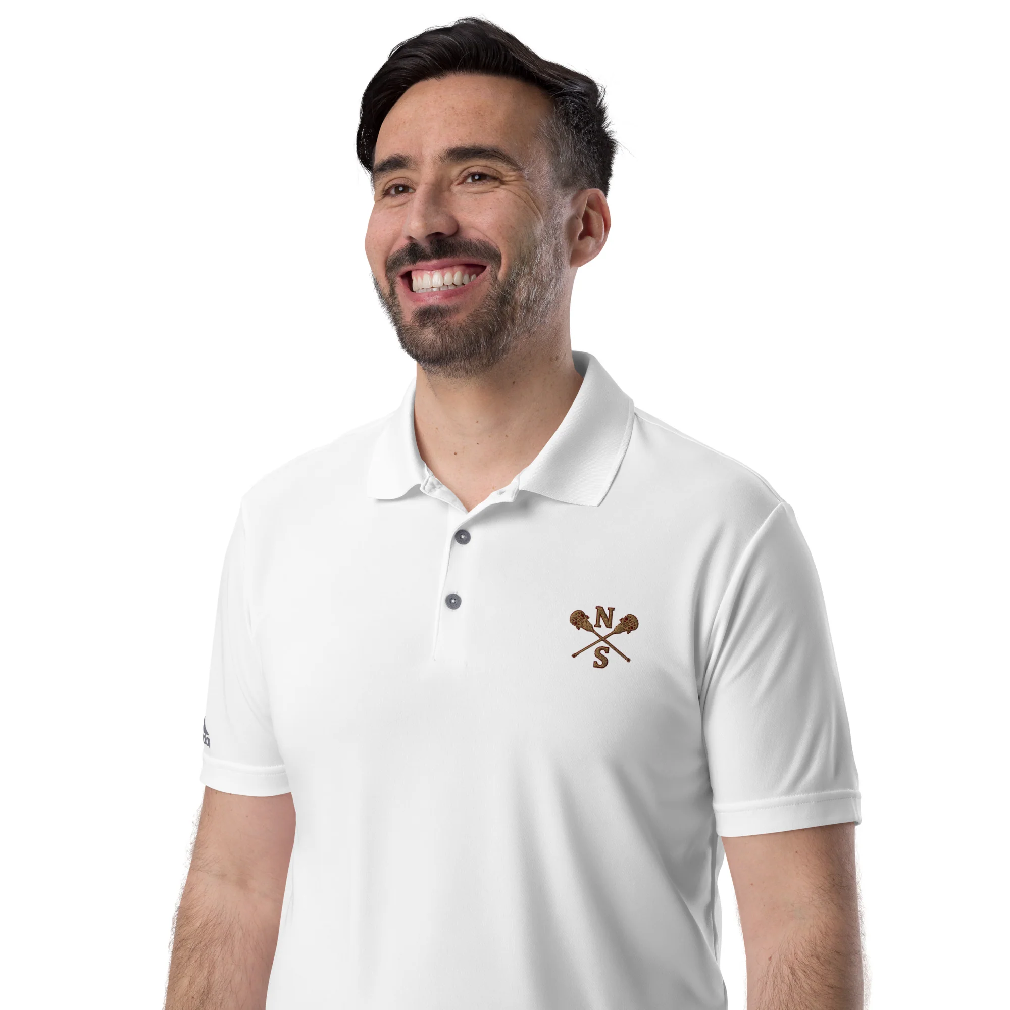 N-S Adidas performance polo shirt (Girls Logo) - Image 6