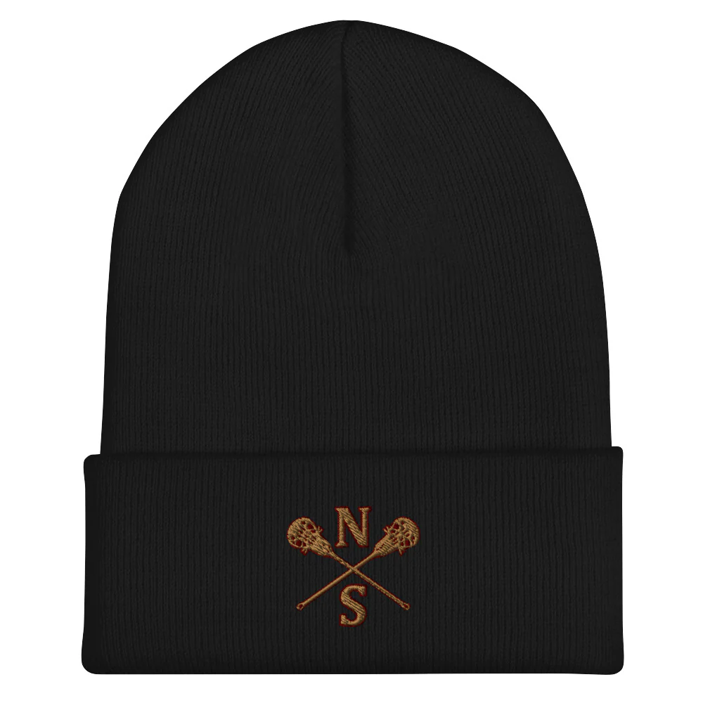 N-S Cuffed Beanie (Girls Logo) - Image 2