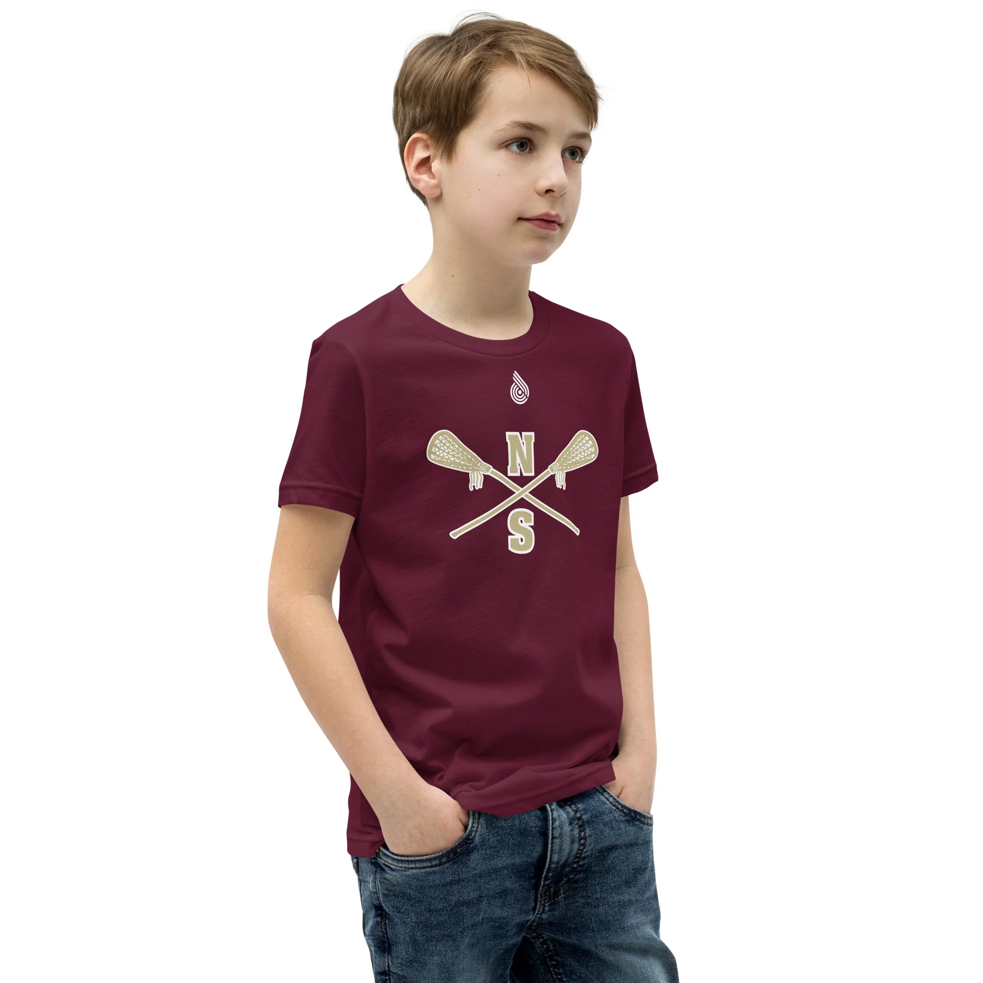 N-S Youth Short Sleeve T-Shirt (Boys Logo) - Image 5
