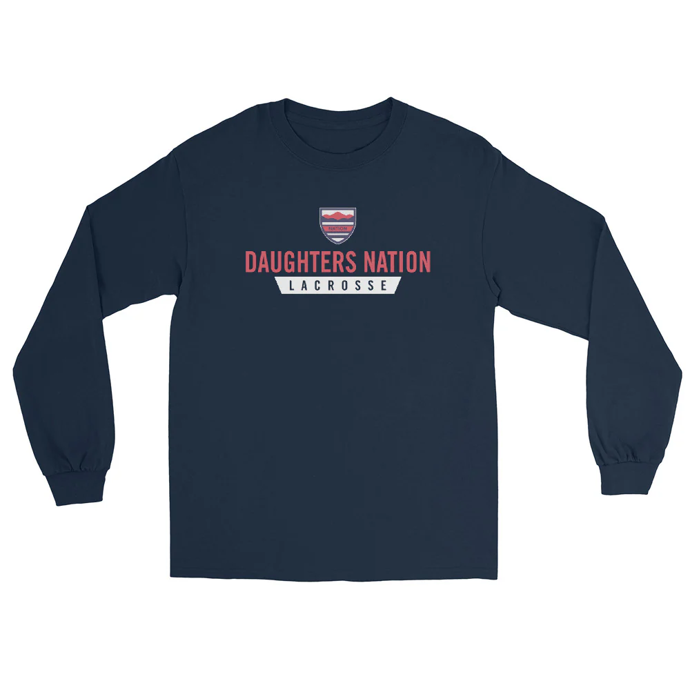 Nation Stacked Menās Long Sleeve Shirt