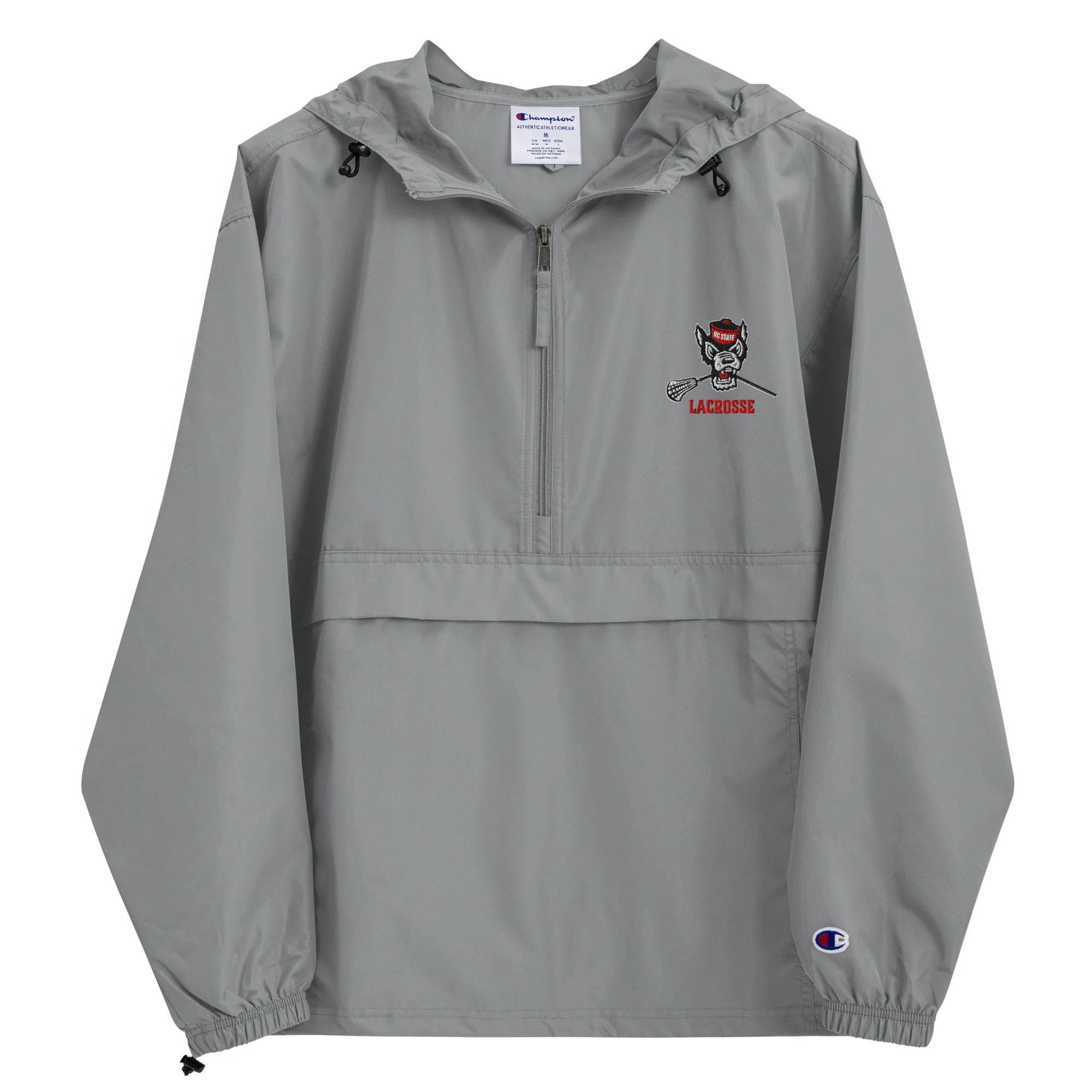 NC State Embroidered Champion Packable Jacket - Image 2