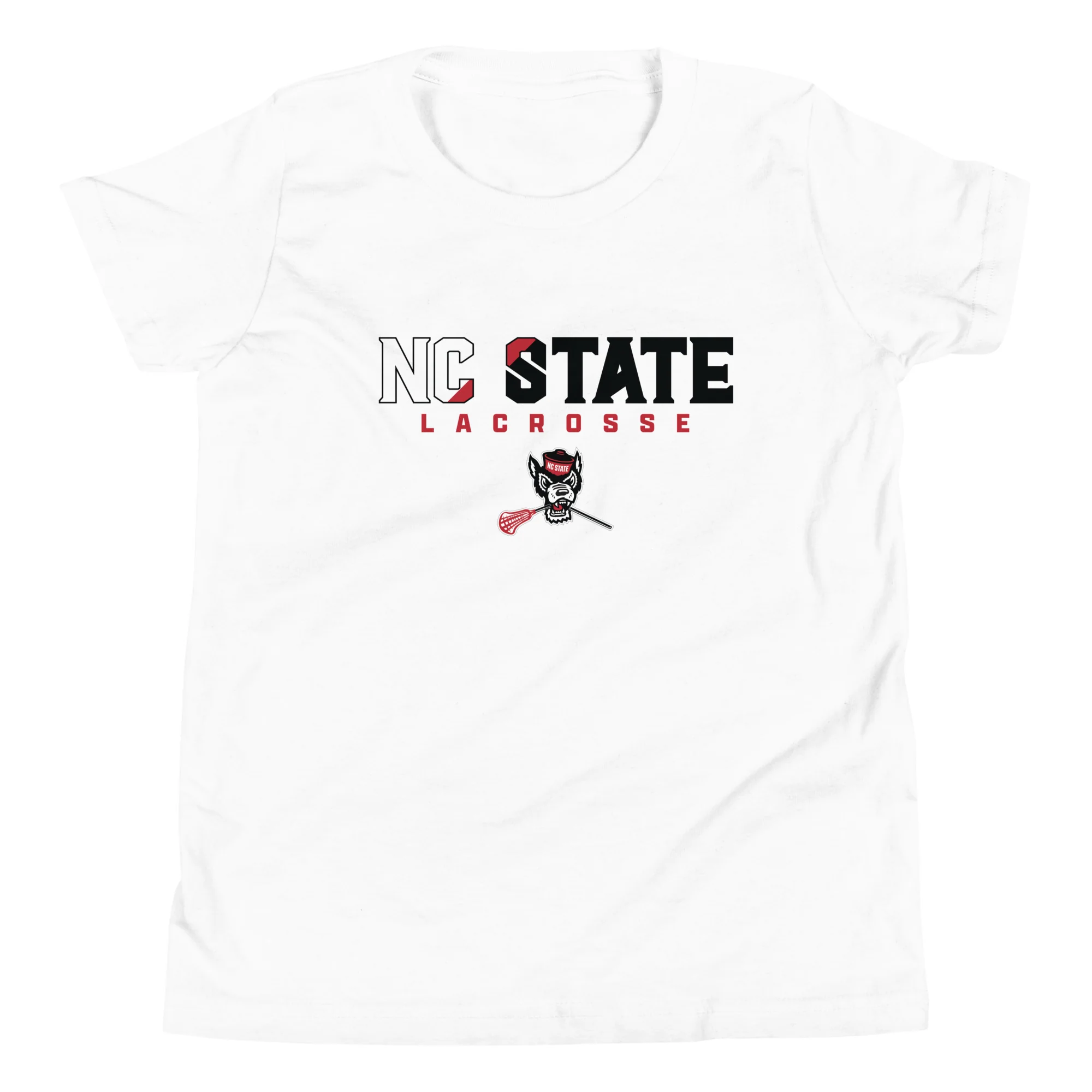 NC State Stacked Youth Short Sleeve T-Shirt - Image 2