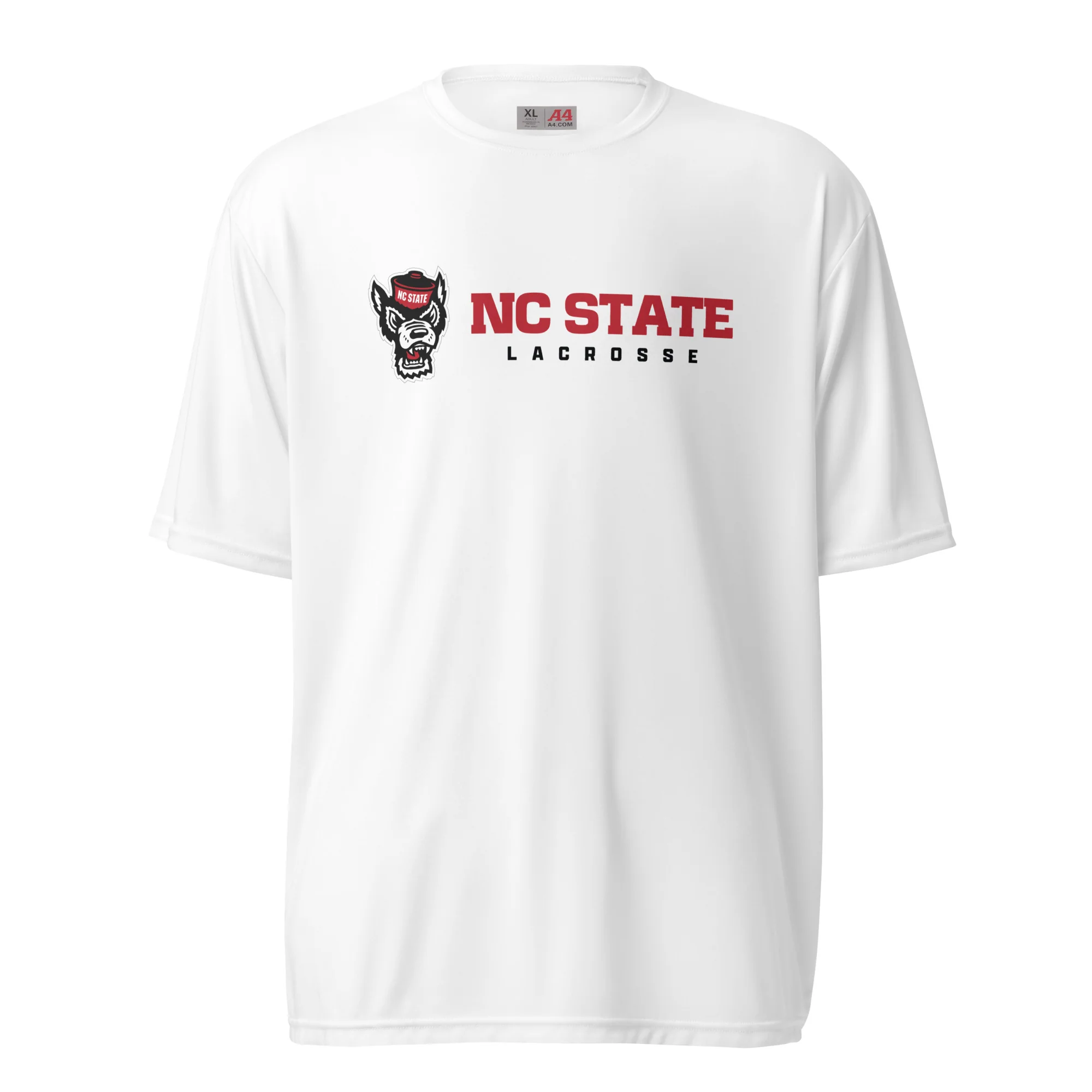 NC State Text Unisex Performance T-Shirt - Image 3