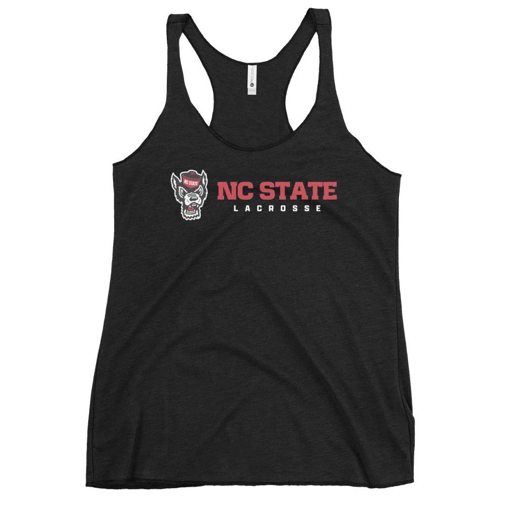 NC State Text Women's Racerback Tank - Image 3