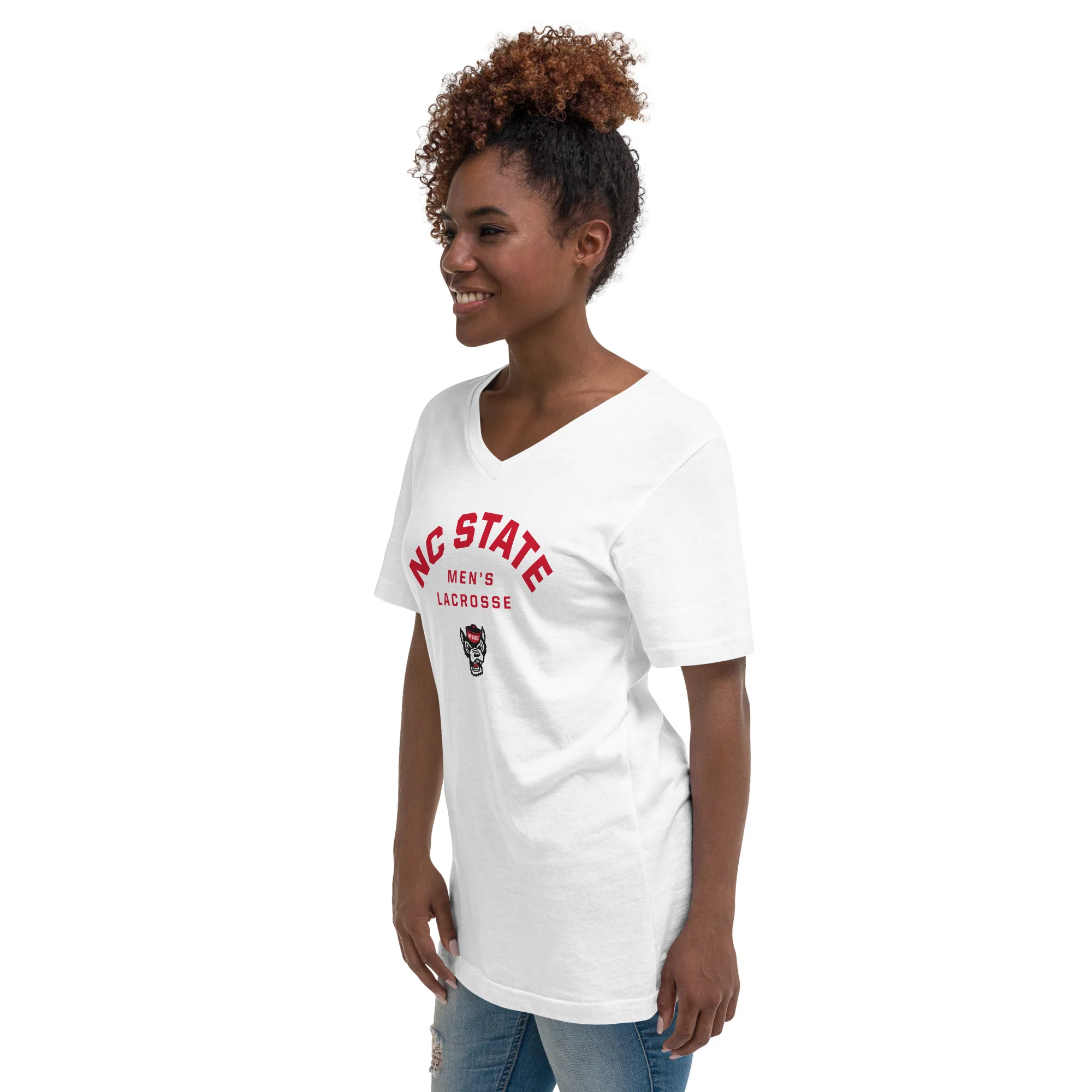 NC State Unisex V-Neck T-Shirt - Image 5