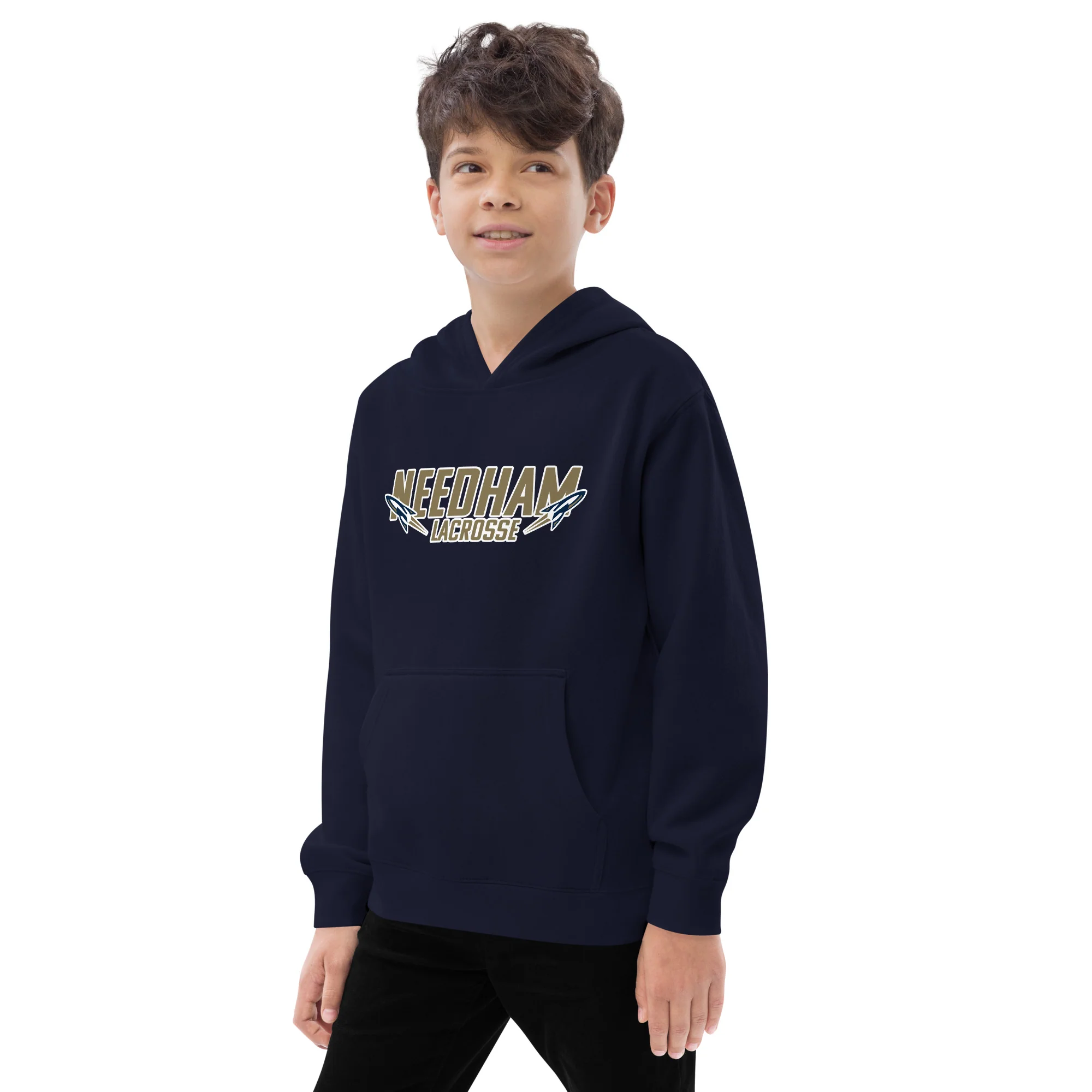 Needham Youth Fleece Hoodie - Image 3