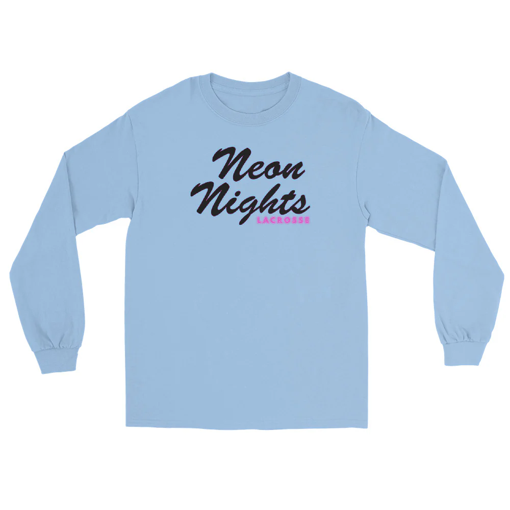 Neon Nights Men’s Long Sleeve Shirt - Image 3