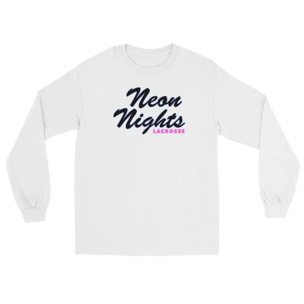 Neon Nights Men’s Long Sleeve Shirt - Image 7